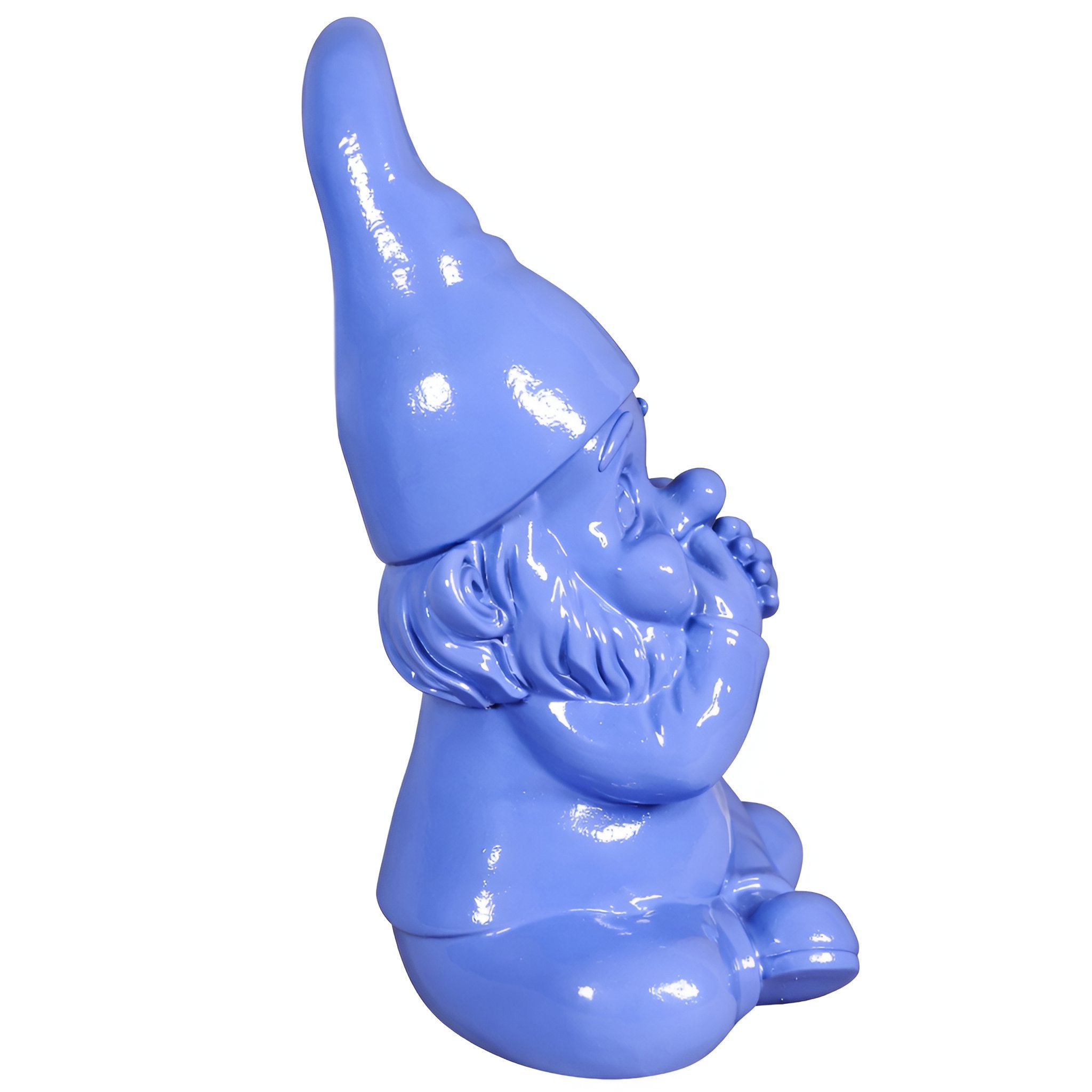 Gartenzwerg nichts sagen -GartenPoser- Zwerg Deko in Pastell Hochglanz 2 Größen 6 Farben (MutePoser)