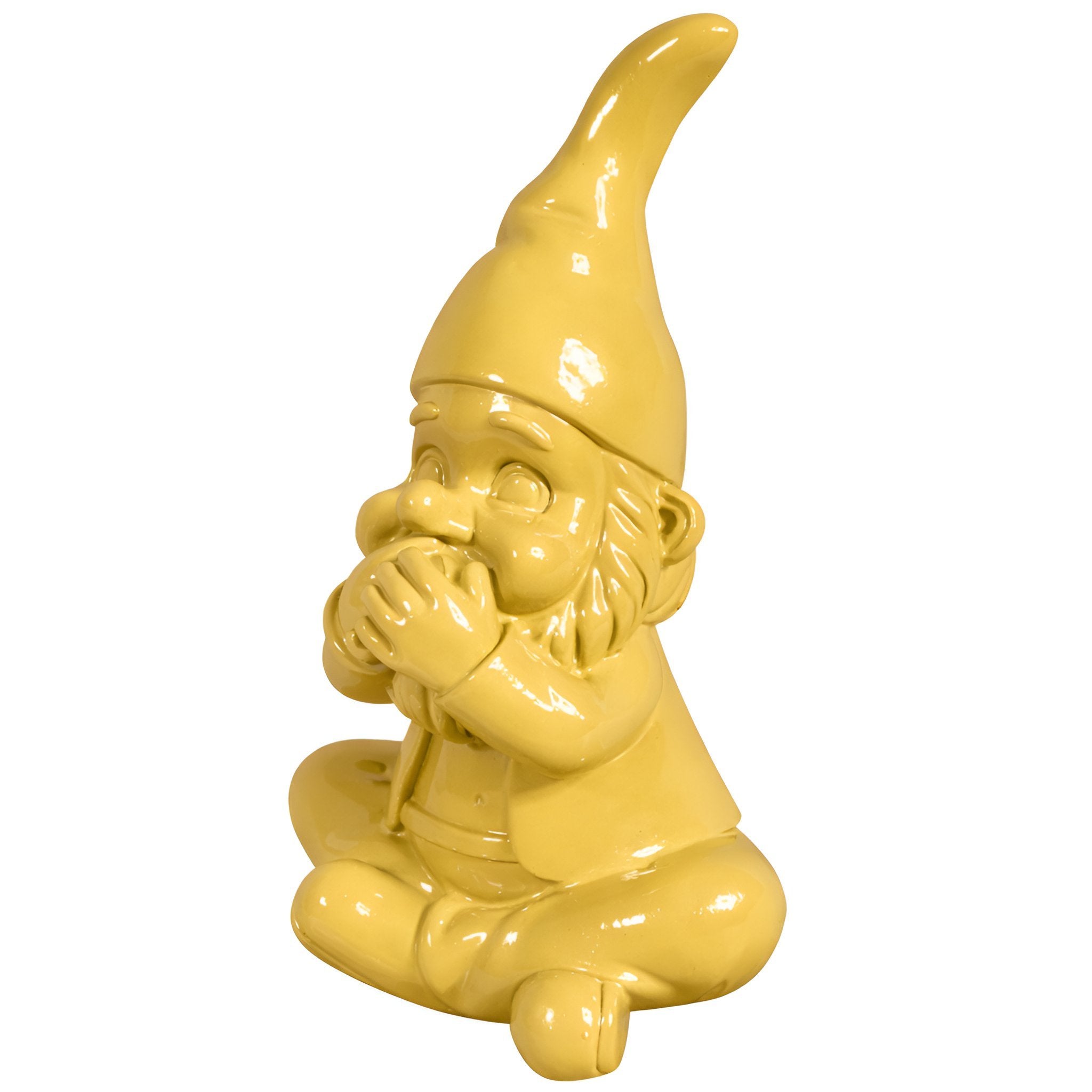 Gartenzwerg nichts sagen -GartenPoser- Zwerg Deko in Pastell Hochglanz 2 Größen 6 Farben (MutePoser)