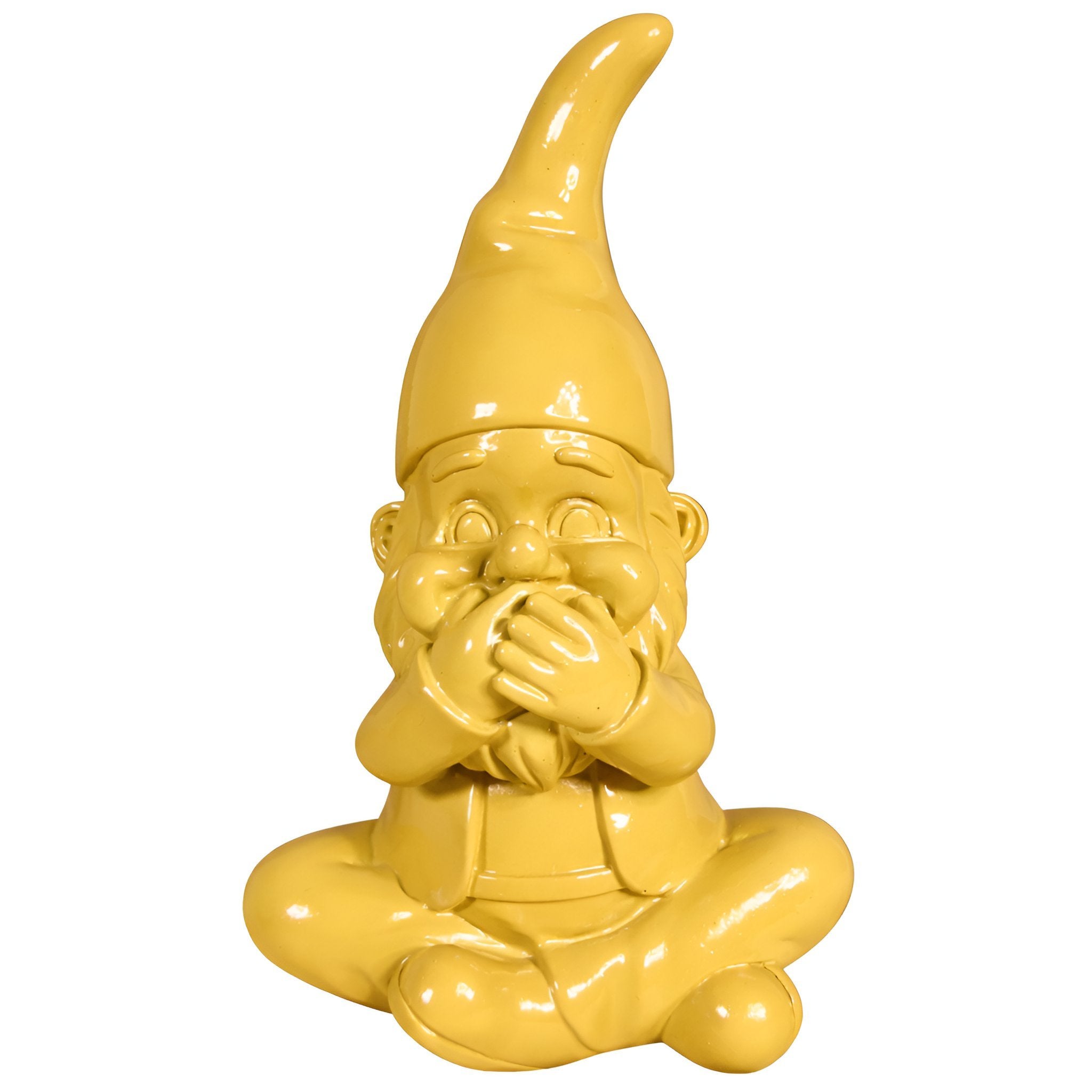 Gartenzwerg nichts sagen -GartenPoser- Zwerg Deko in Pastell Hochglanz 2 Größen 6 Farben (MutePoser)