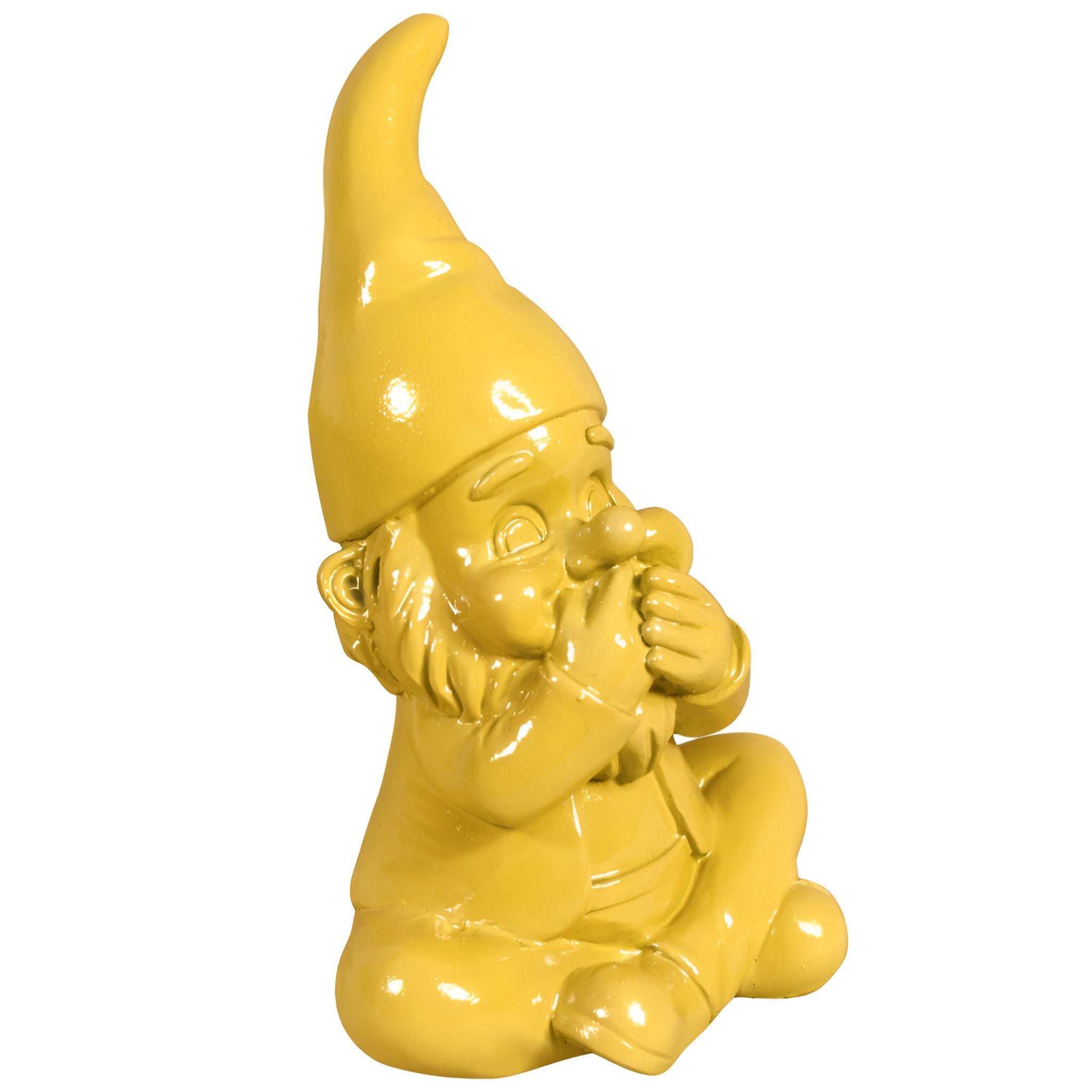 Gartenzwerg nichts sagen -GartenPoser- Zwerg Deko in Pastell Hochglanz 2 Größen 6 Farben (MutePoser)