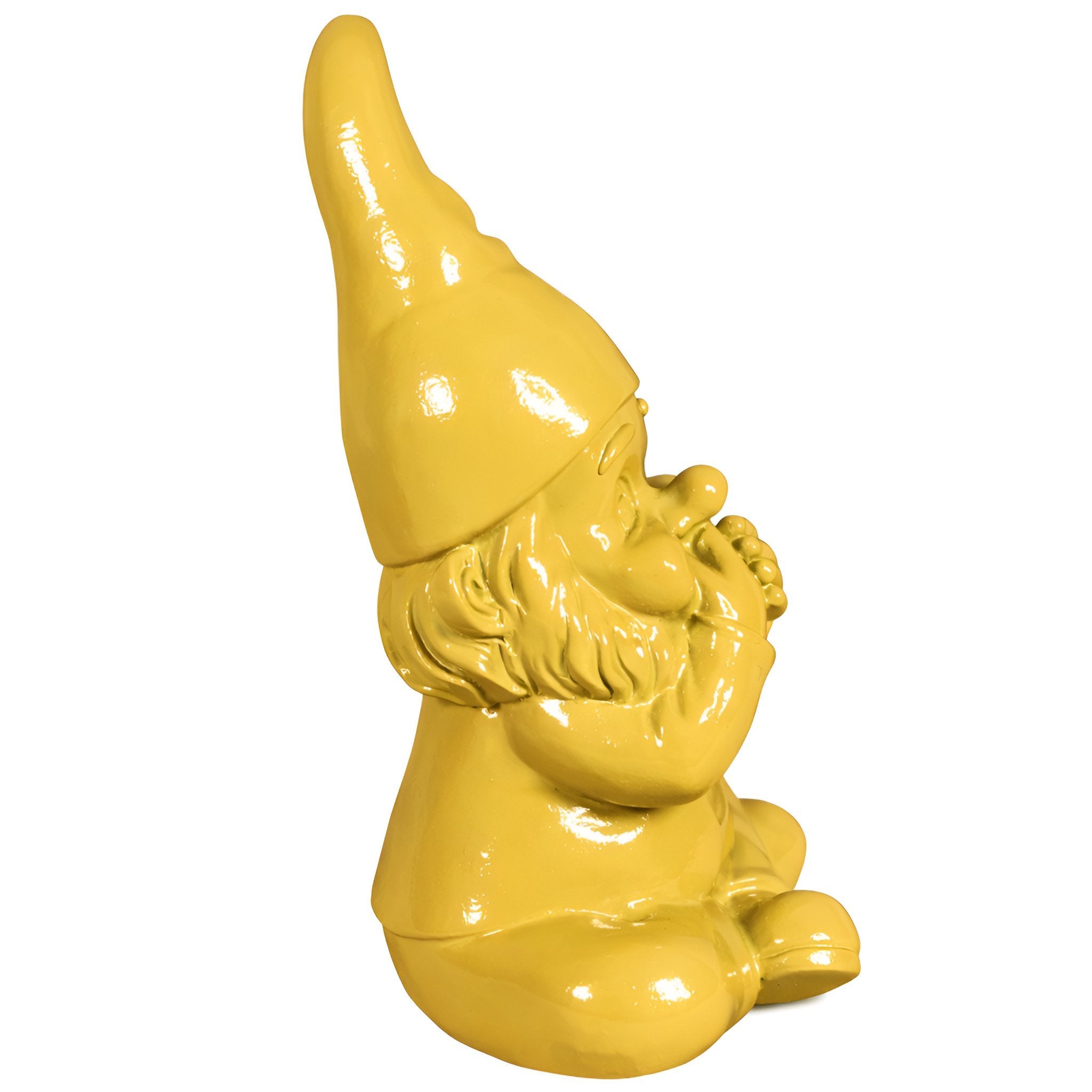 Gartenzwerg nichts sagen -GartenPoser- Zwerg Deko in Pastell Hochglanz 2 Größen 6 Farben (MutePoser)