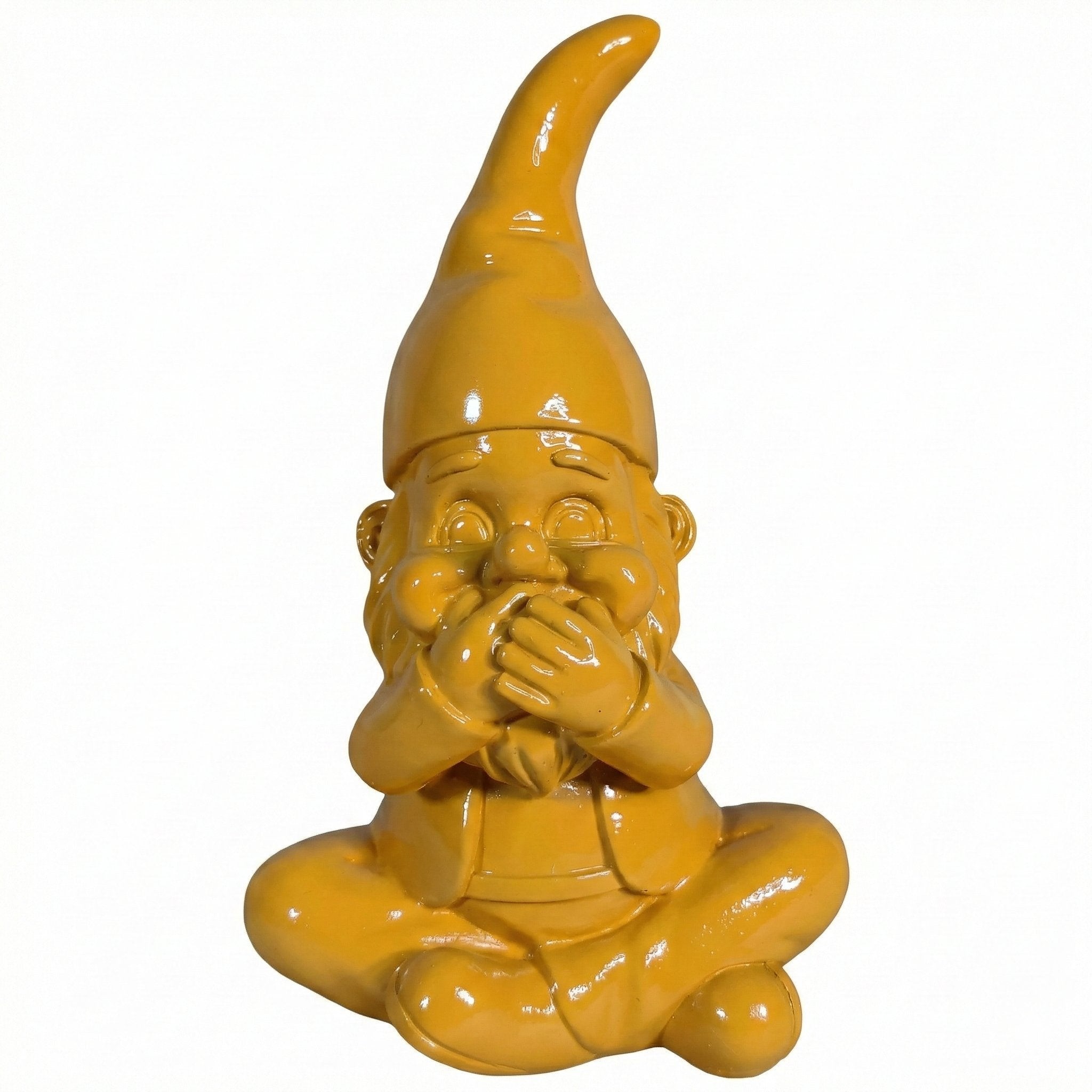 Gartenzwerg nichts sagen -GartenPoser- Zwerg Deko in Pastell Hochglanz 2 Größen 6 Farben (MutePoser)