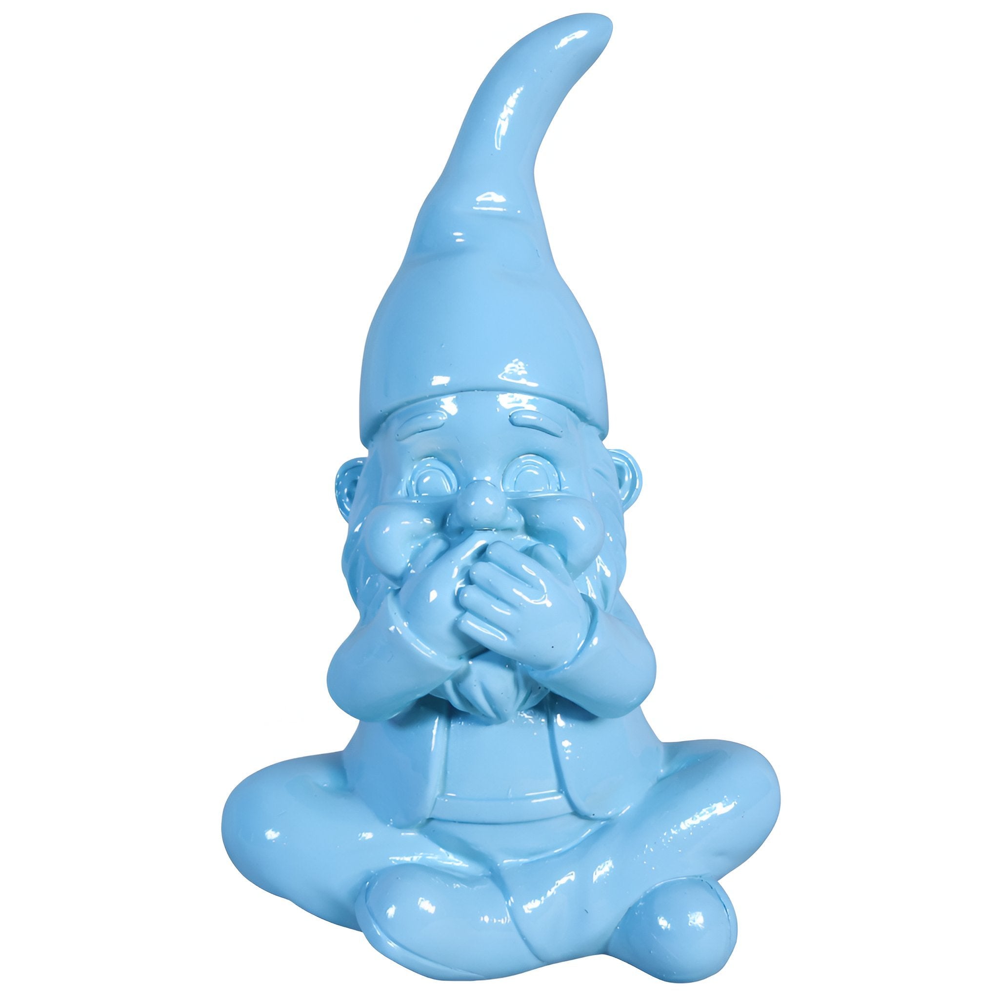 Gartenzwerg nichts sagen -GartenPoser- Zwerg Deko in Pastell Hochglanz 2 Größen 6 Farben (MutePoser)