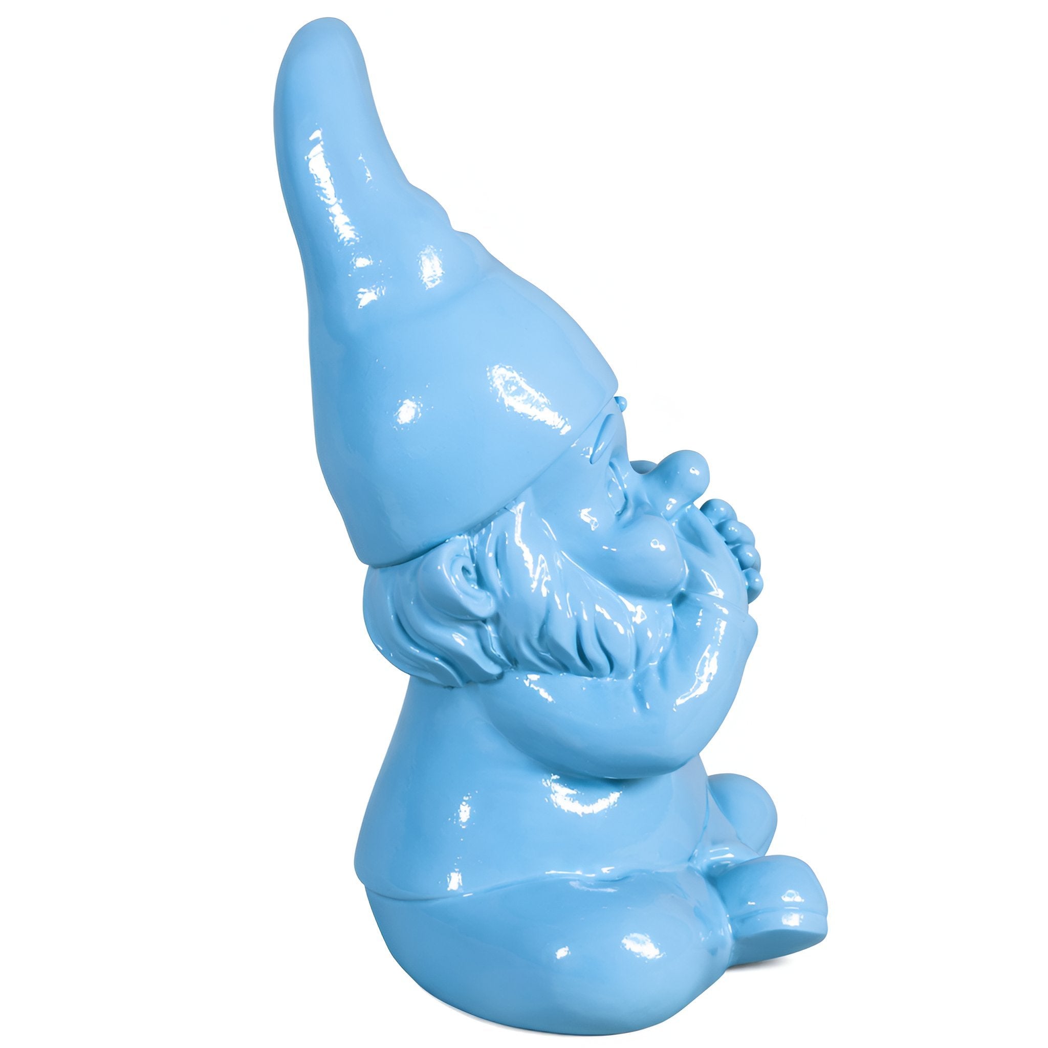 Gartenzwerg nichts sagen -GartenPoser- Zwerg Deko in Pastell Hochglanz 2 Größen 6 Farben (MutePoser)