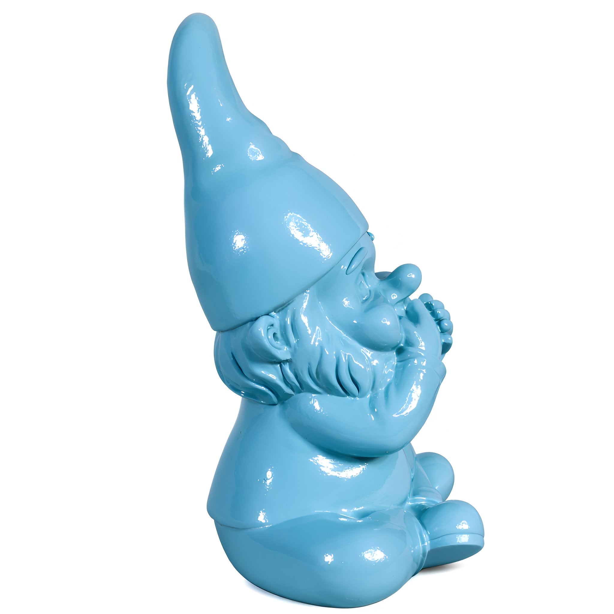 Gartenzwerg nichts sagen -GartenPoser- Zwerg Deko in Pastell Hochglanz 2 Größen 6 Farben (MutePoser)