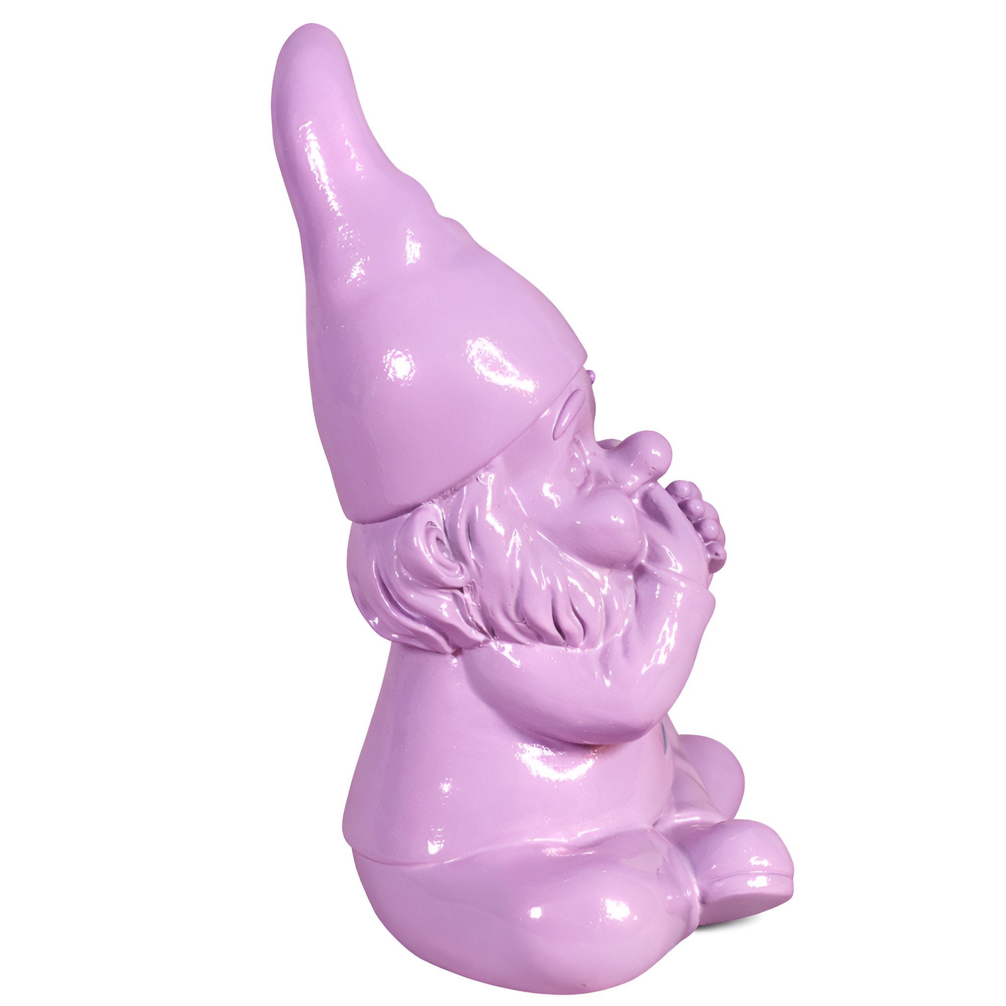 Gartenzwerg nichts sagen -GartenPoser- Zwerg Deko in Pastell Hochglanz 2 Größen 6 Farben (MutePoser)