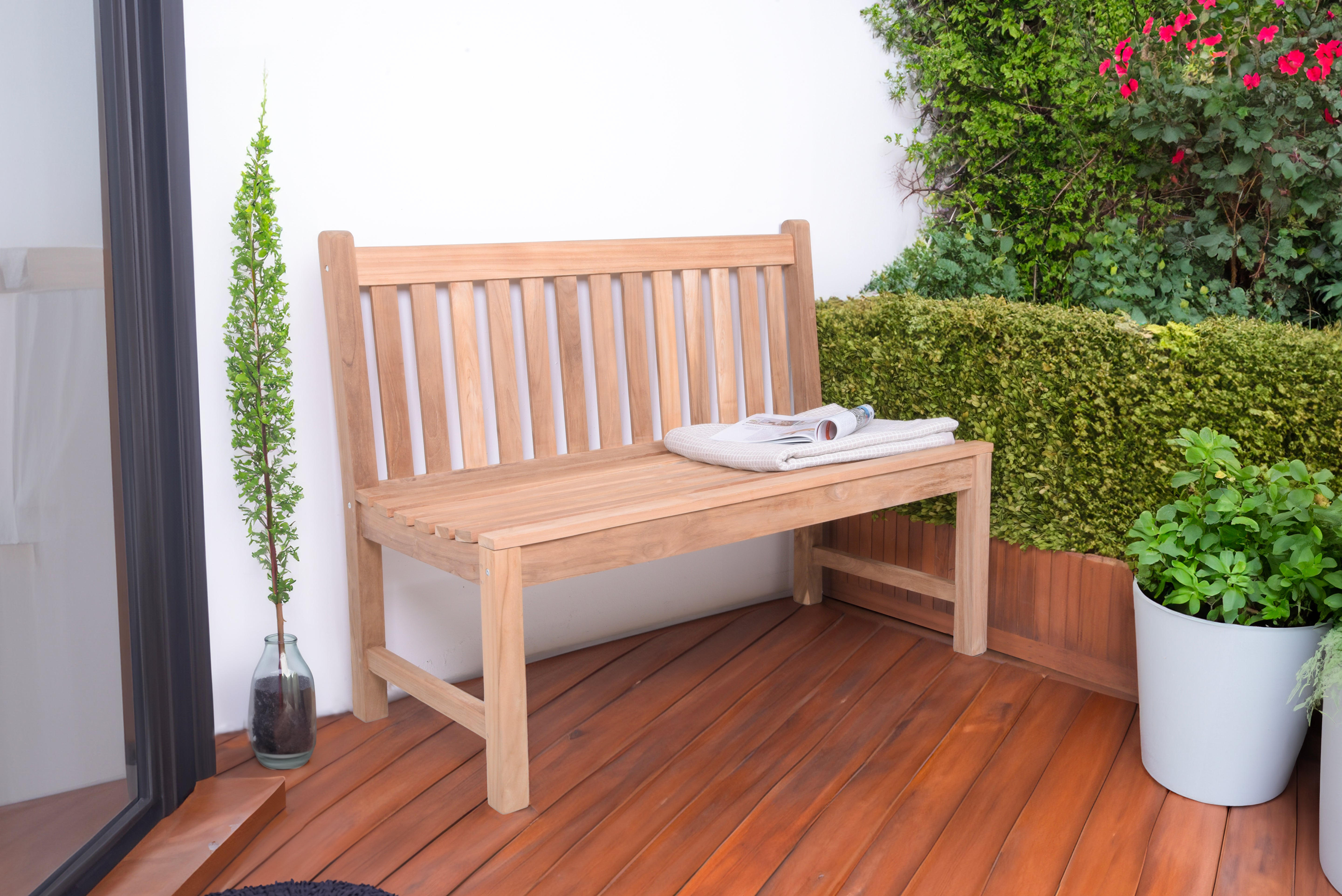 Gartenbank SOLO Bank Sitzbank GARDEN PLEASURE wetterfest komfortabel Outdoor hochwertig