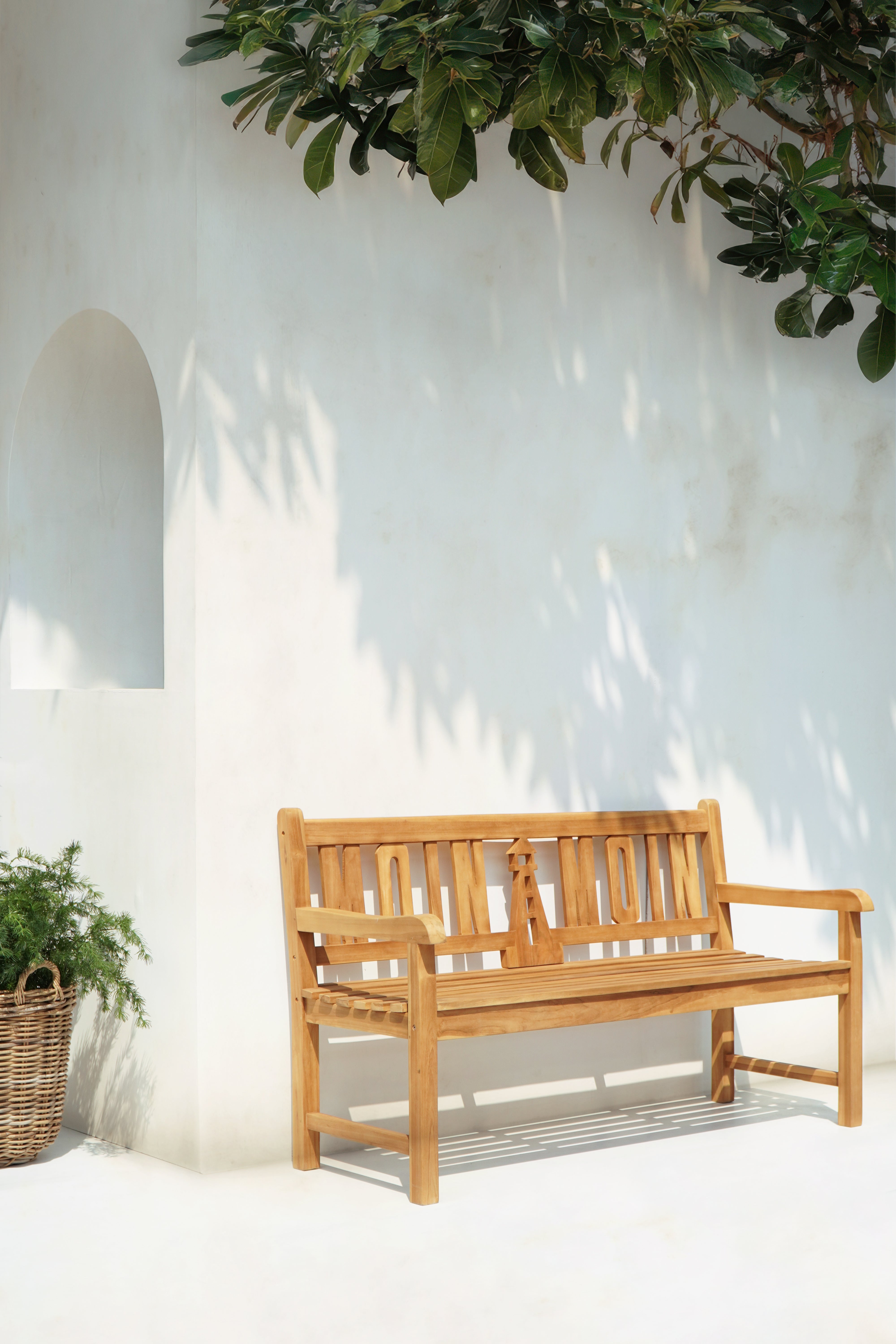 Bank MOIN MOIN Gartenbank Sitzbank Teakholz Garden Pleasure 3-Sitzer