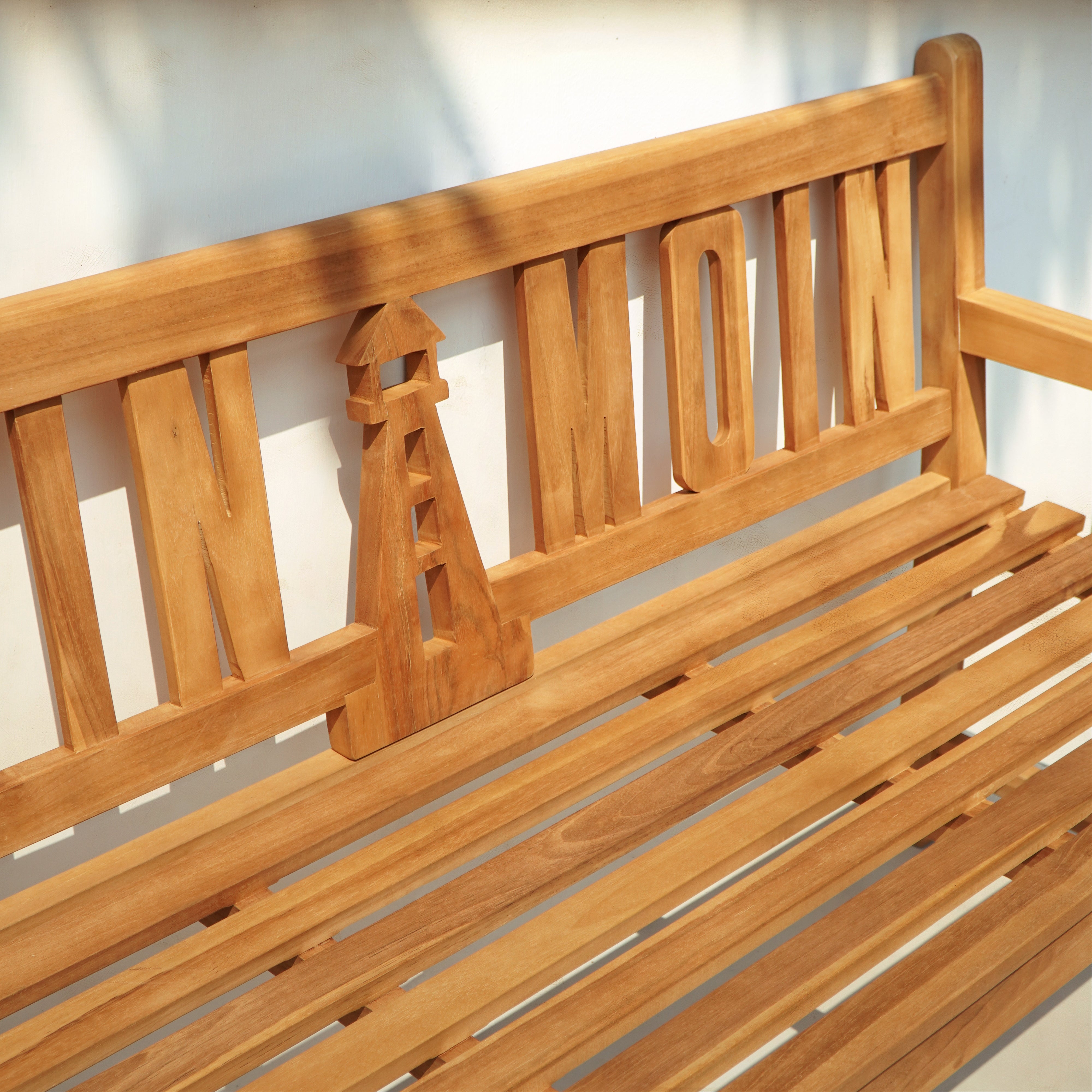 Bank MOIN MOIN Gartenbank Sitzbank Teakholz Garden Pleasure 3-Sitzer