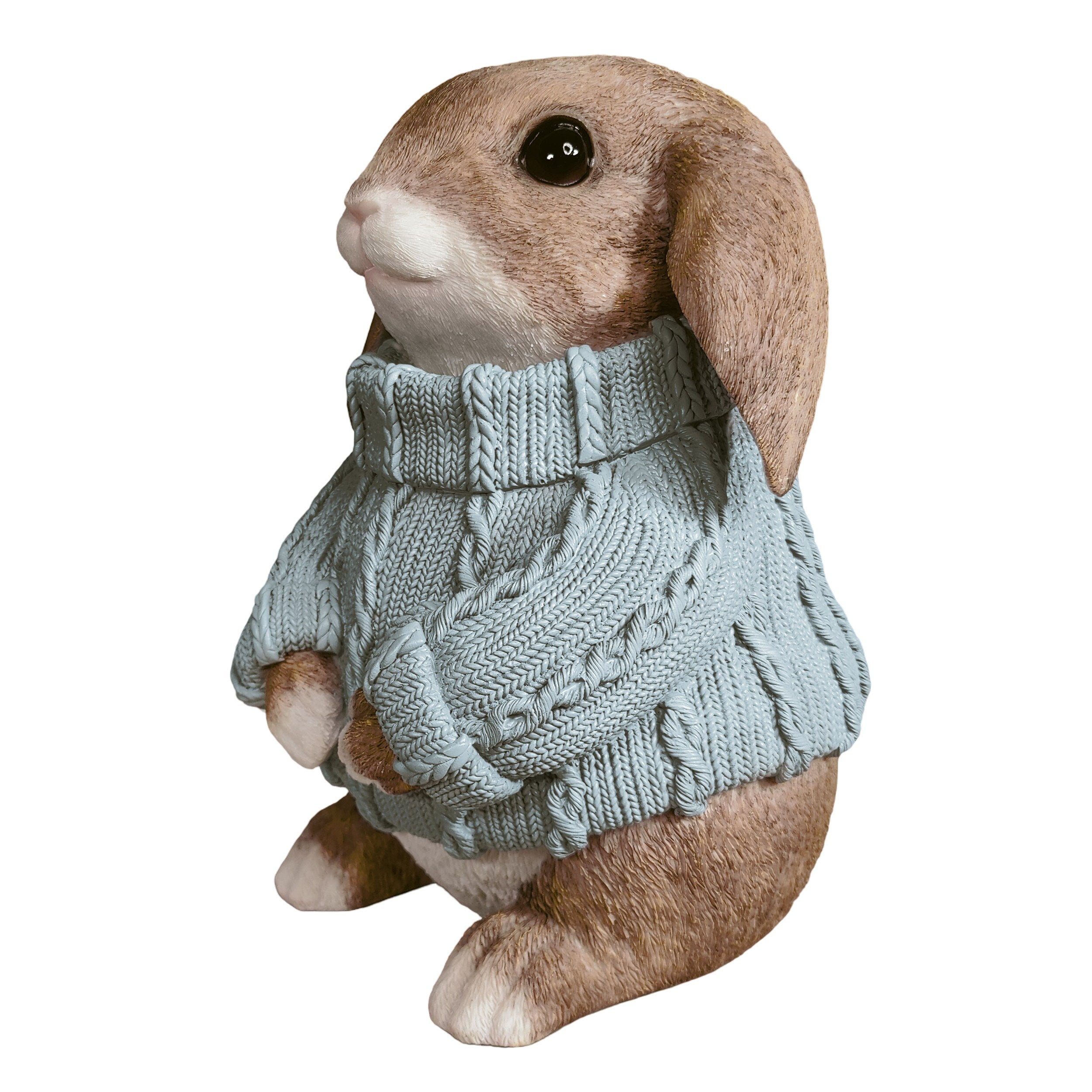 Deko Hase XL im Pullover groß – Deko Osterhase Hasenfigur sitzend, Osterdeko & Gartenfigur in versch. Farben