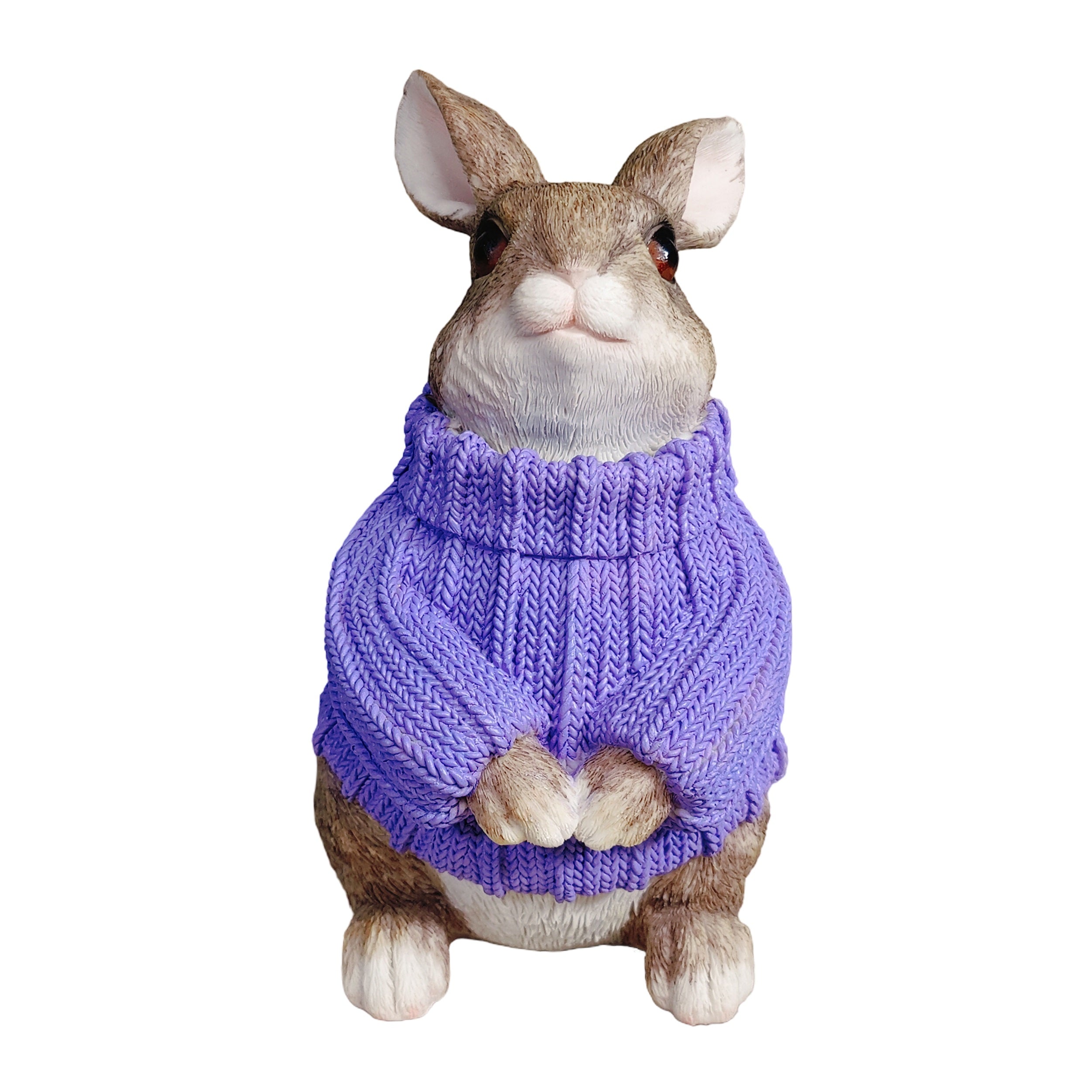 Deko Hase XL im Pullover groß – Deko Osterhase Hasenfigur sitzend, Osterdeko & Gartenfigur in versch. Farben