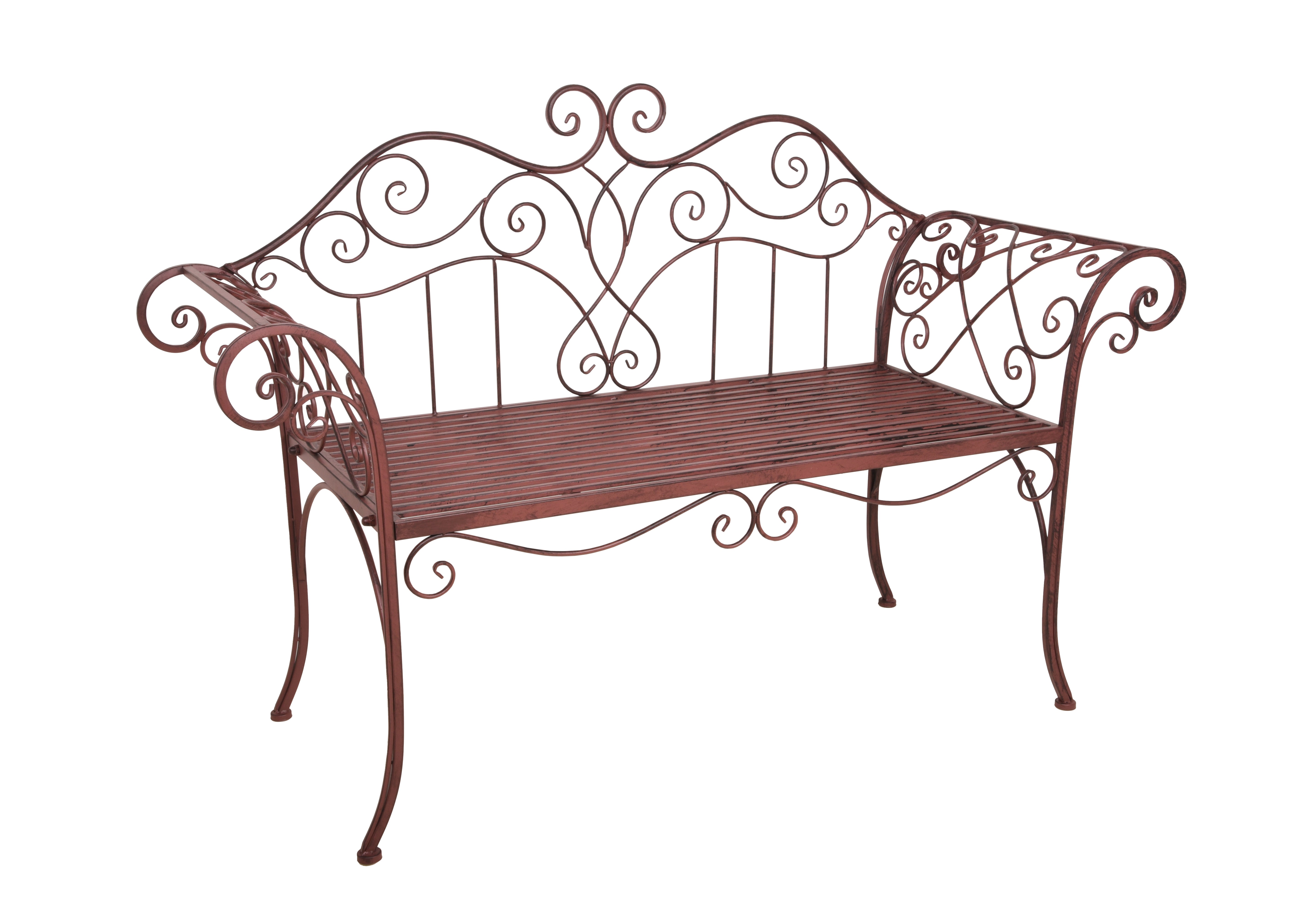 Gartenbank SELENE Sitzbank Metallbank Rostoptik Garden Pleasure