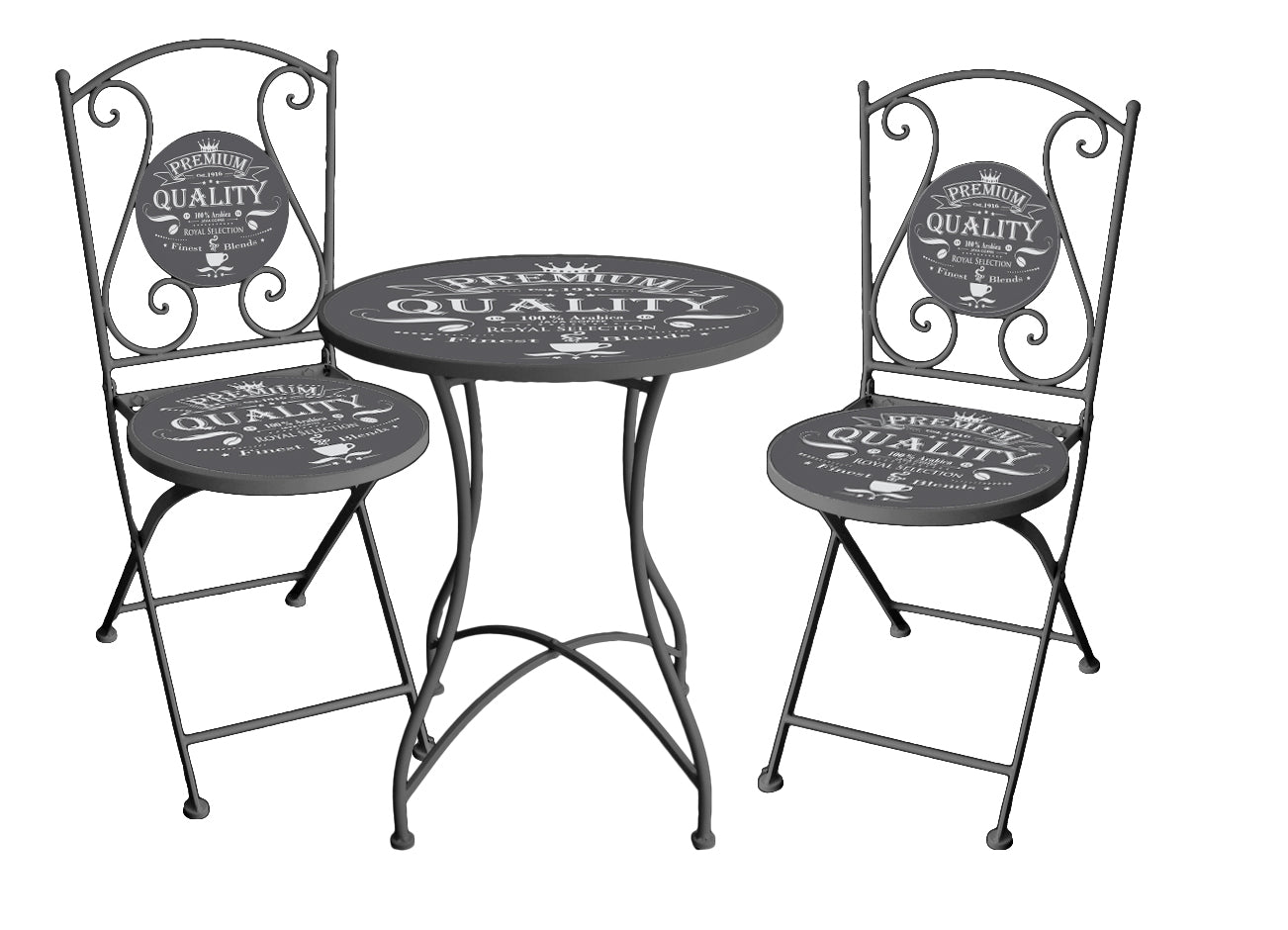 Bistroset ROYAL Sitzgruppe Bistro-Set GARDEN PLEASURE wetterfest komfortabel Outdoor hochwertig