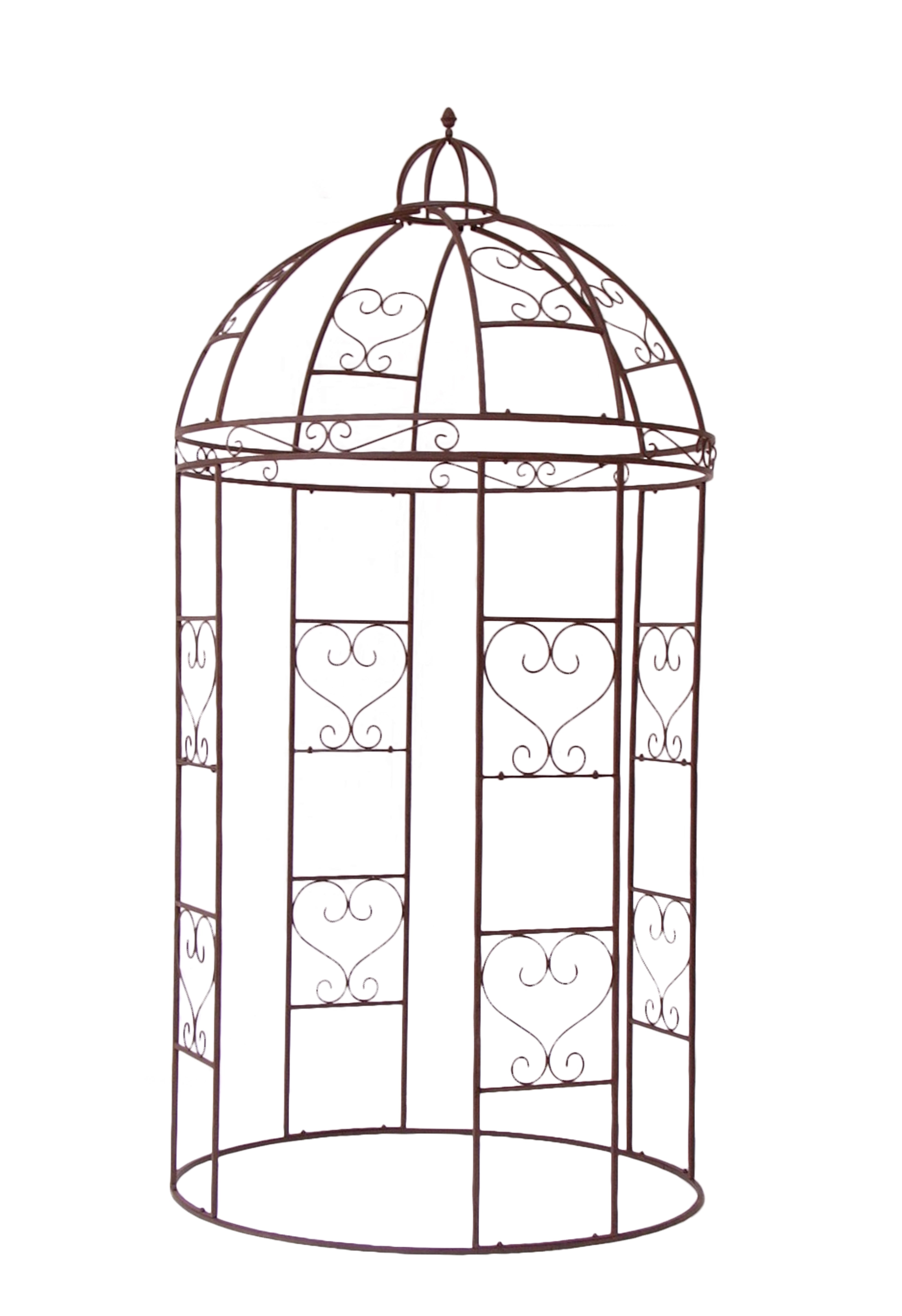 Deko-Pavillon ÄTNA Rosenbogen Rankhilfe Rostoptik Garden Pleasure