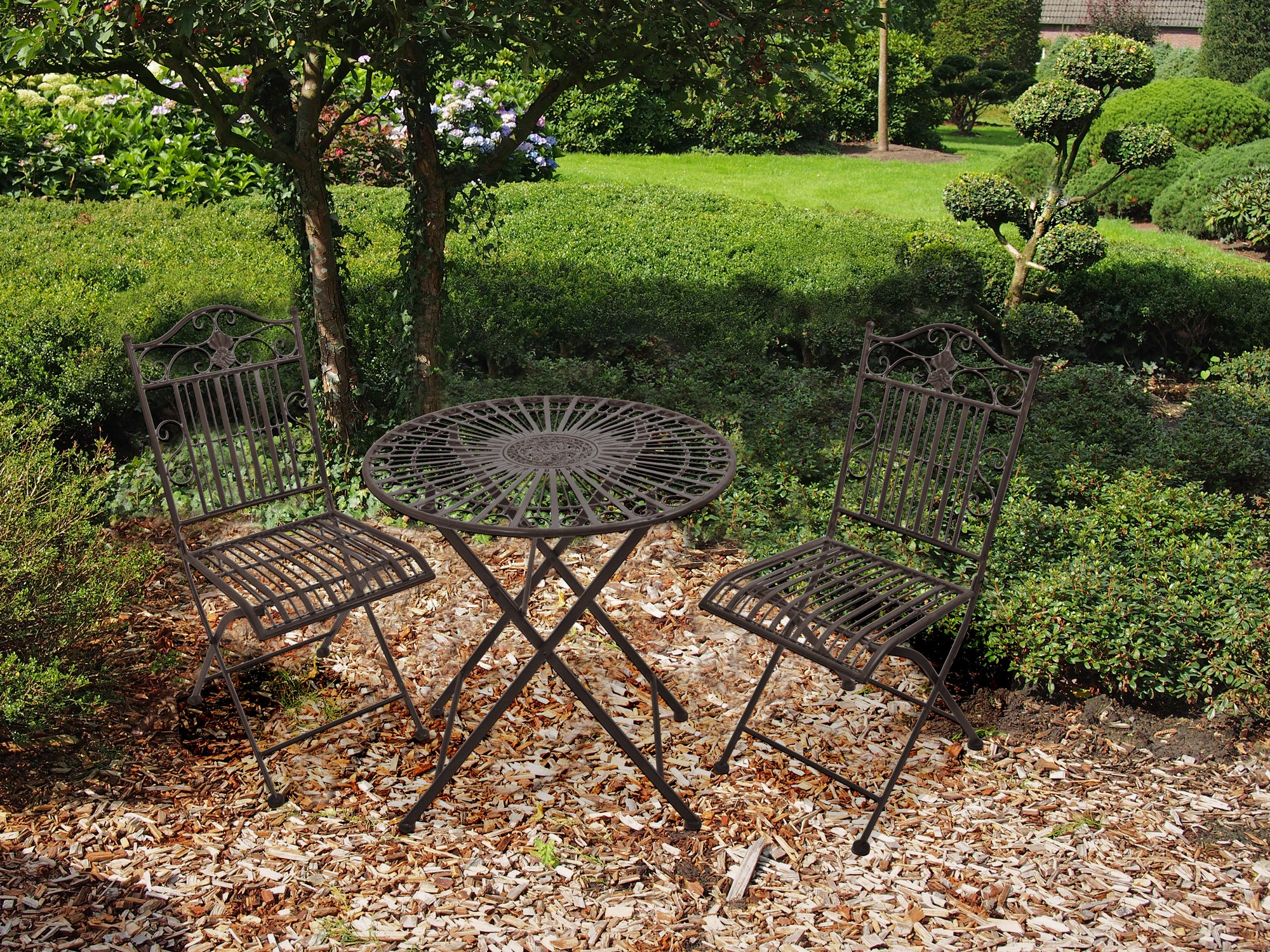 Balkonset MANGAN Bistroset Sitzgruppe GARDEN PLEASURE wetterfest komfortabel Outdoor hochwertig