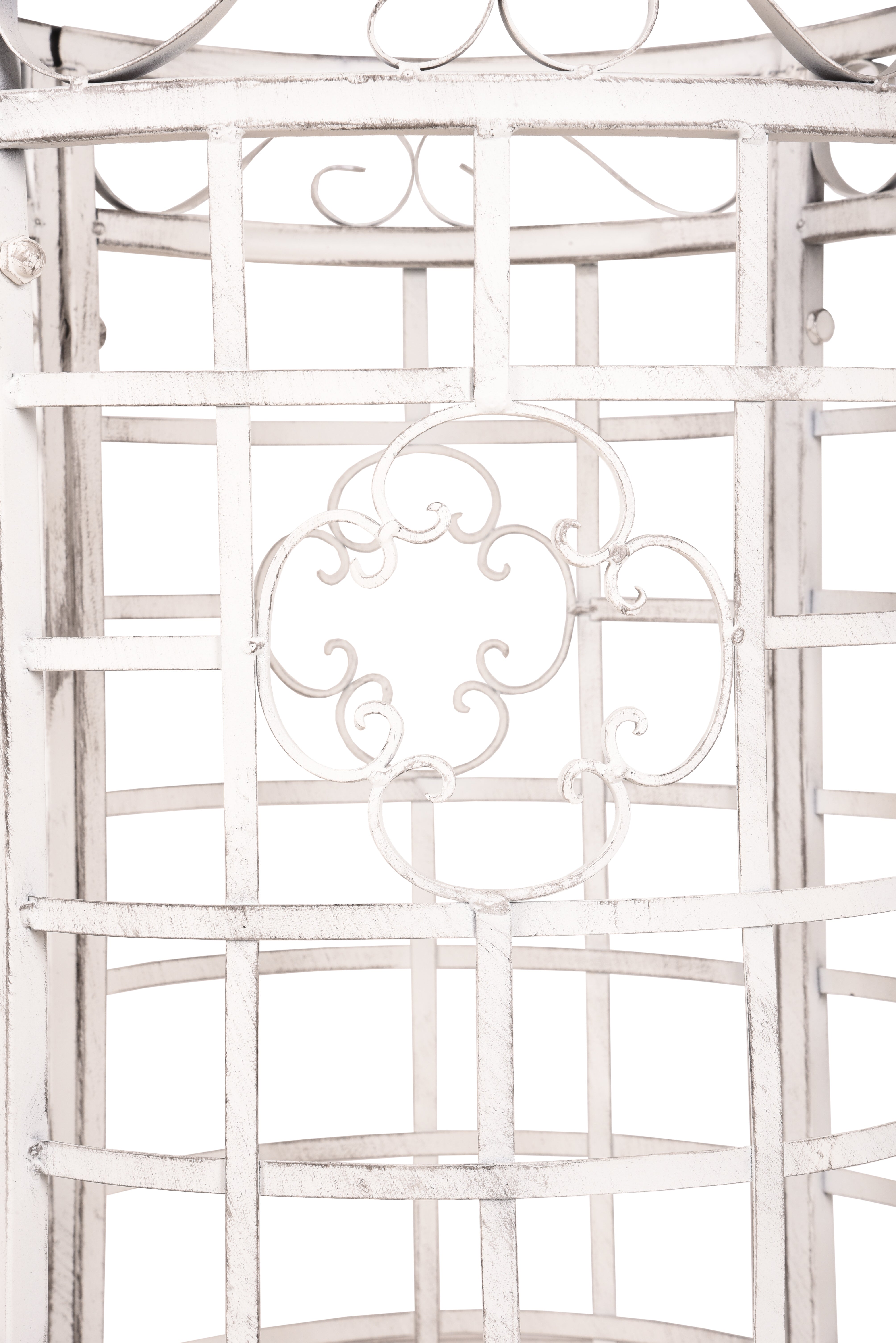 Baumbank LARISSA Rundbank Gartenbank Metallbank Garden Pleasure antik-weiß