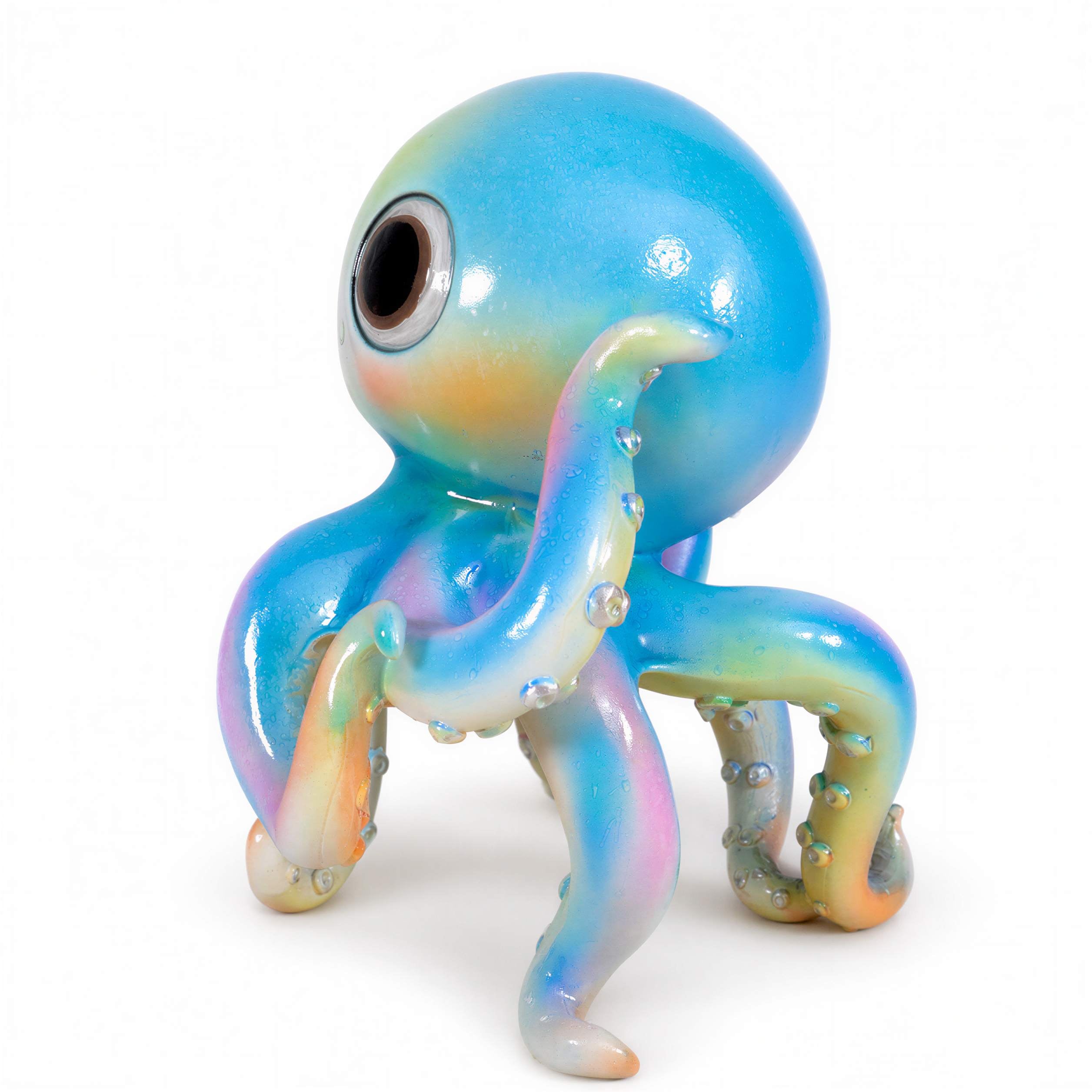 GlossiBande Oktopus Figur glänzend Deko Oktopus Krake in 2 Größen und Farben
