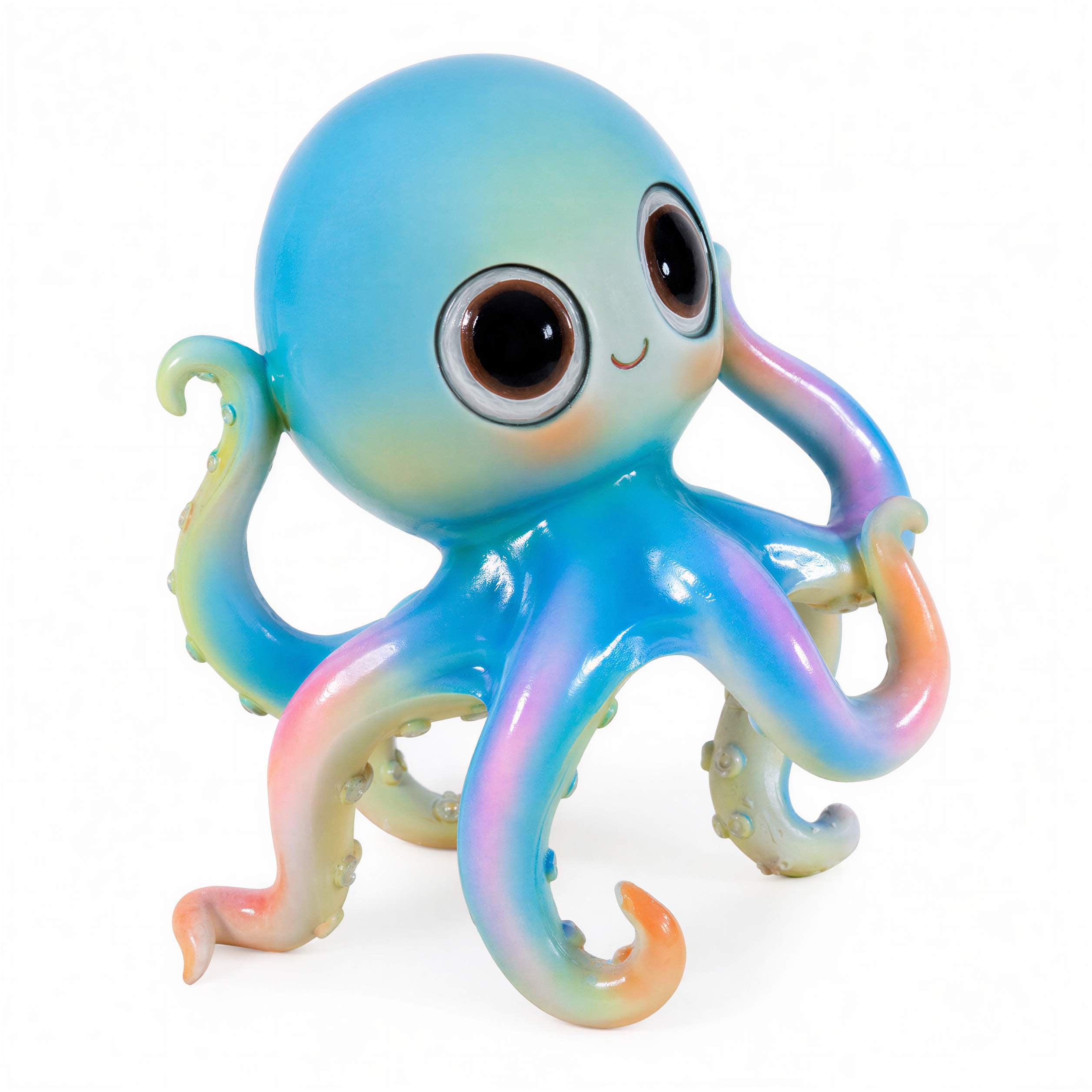 GlossiBande Oktopus Figur glänzend Deko Oktopus Krake in 2 Größen und Farben