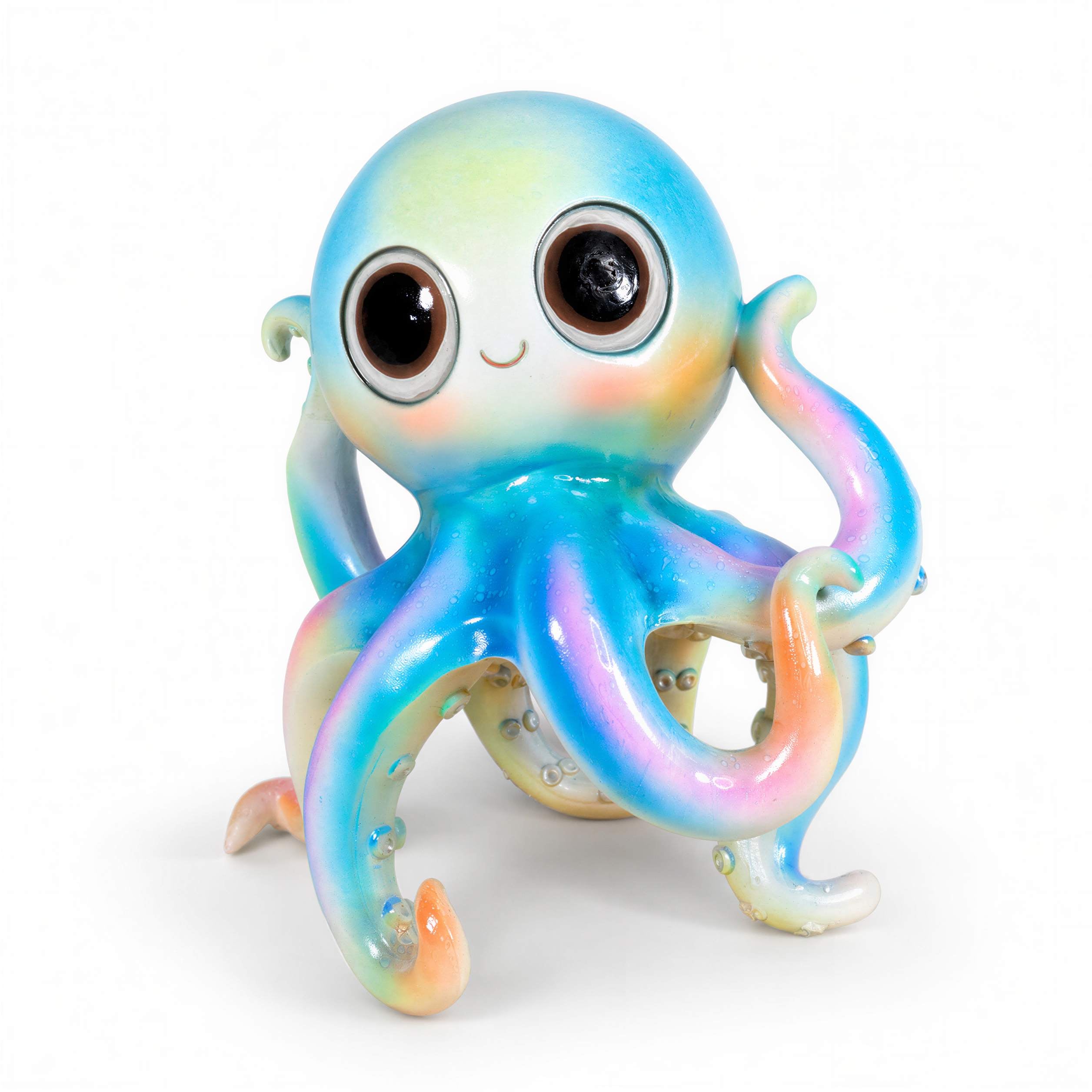 GlossiBande Oktopus Figur glänzend Deko Oktopus Krake in 2 Größen und Farben