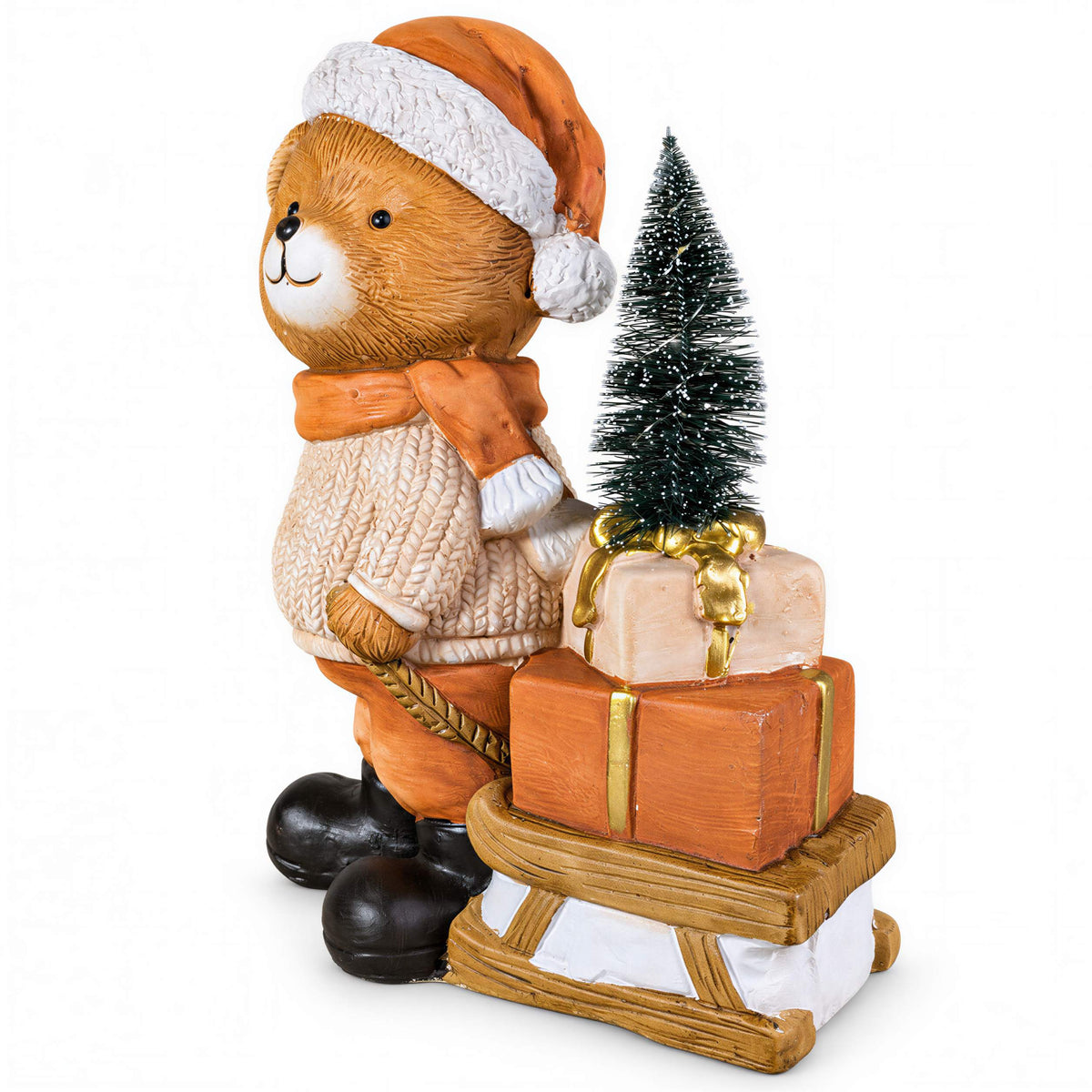 Bär Figur LED Weihnachtsdeko mit Batterie Weihnachtsbär Tischdeko Varianten