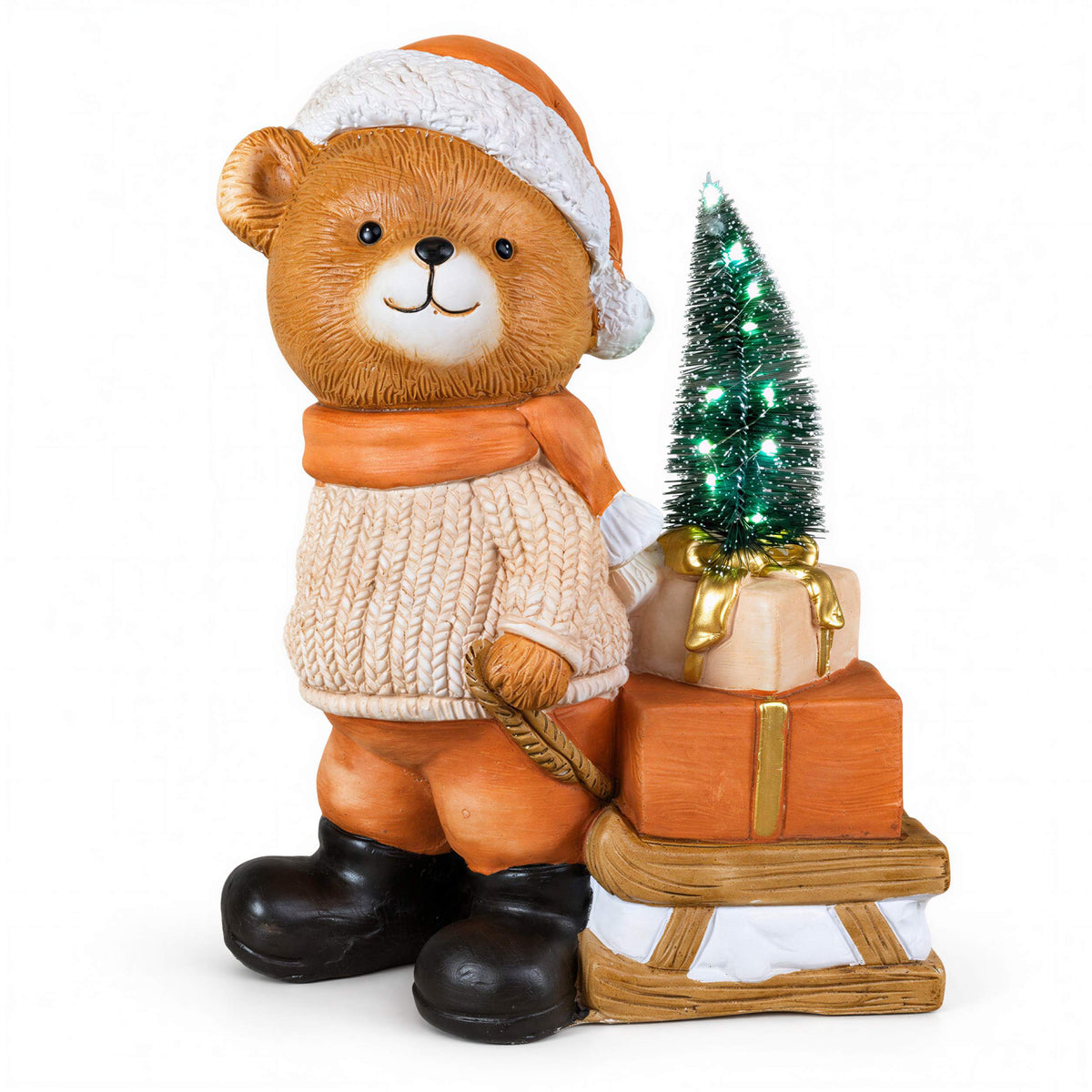 Bär Figur LED Weihnachtsdeko mit Batterie Weihnachtsbär Tischdeko Varianten