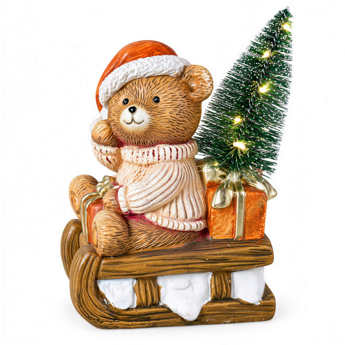 Bär Figur LED Weihnachtsdeko mit Batterie Weihnachtsbär Tischdeko Varianten
