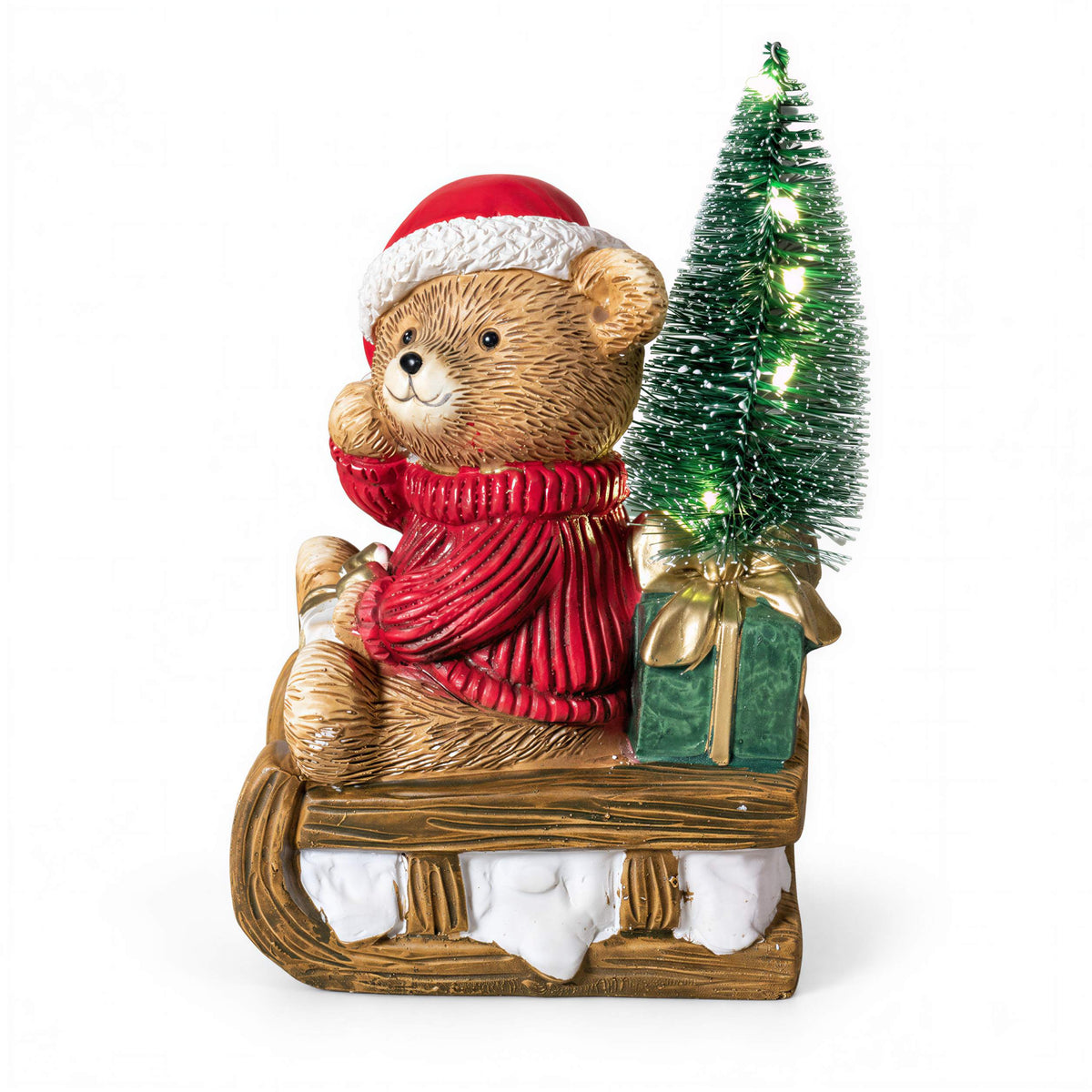 Bär Figur LED Weihnachtsdeko mit Batterie Weihnachtsbär Tischdeko Varianten