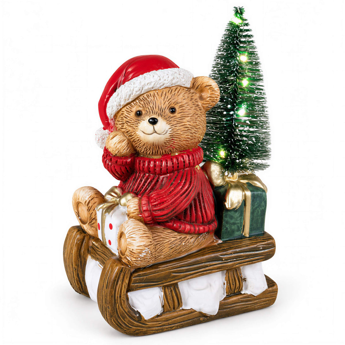 Bär Figur LED Weihnachtsdeko mit Batterie Weihnachtsbär Tischdeko Varianten