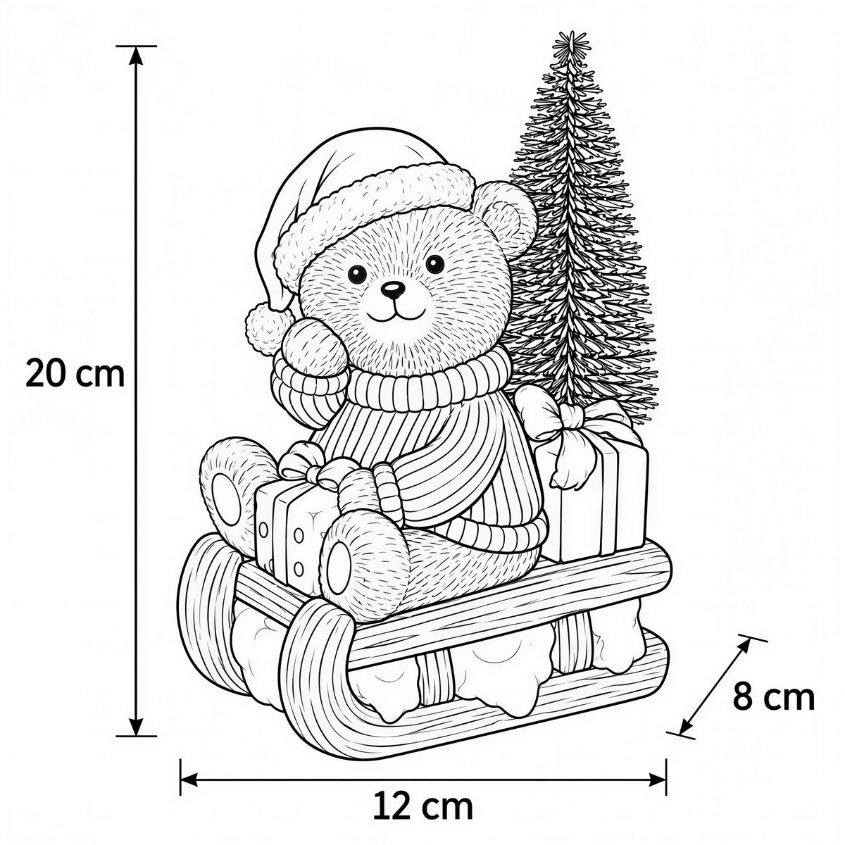 Bär Figur LED Weihnachtsdeko mit Batterie Weihnachtsbär Tischdeko Varianten