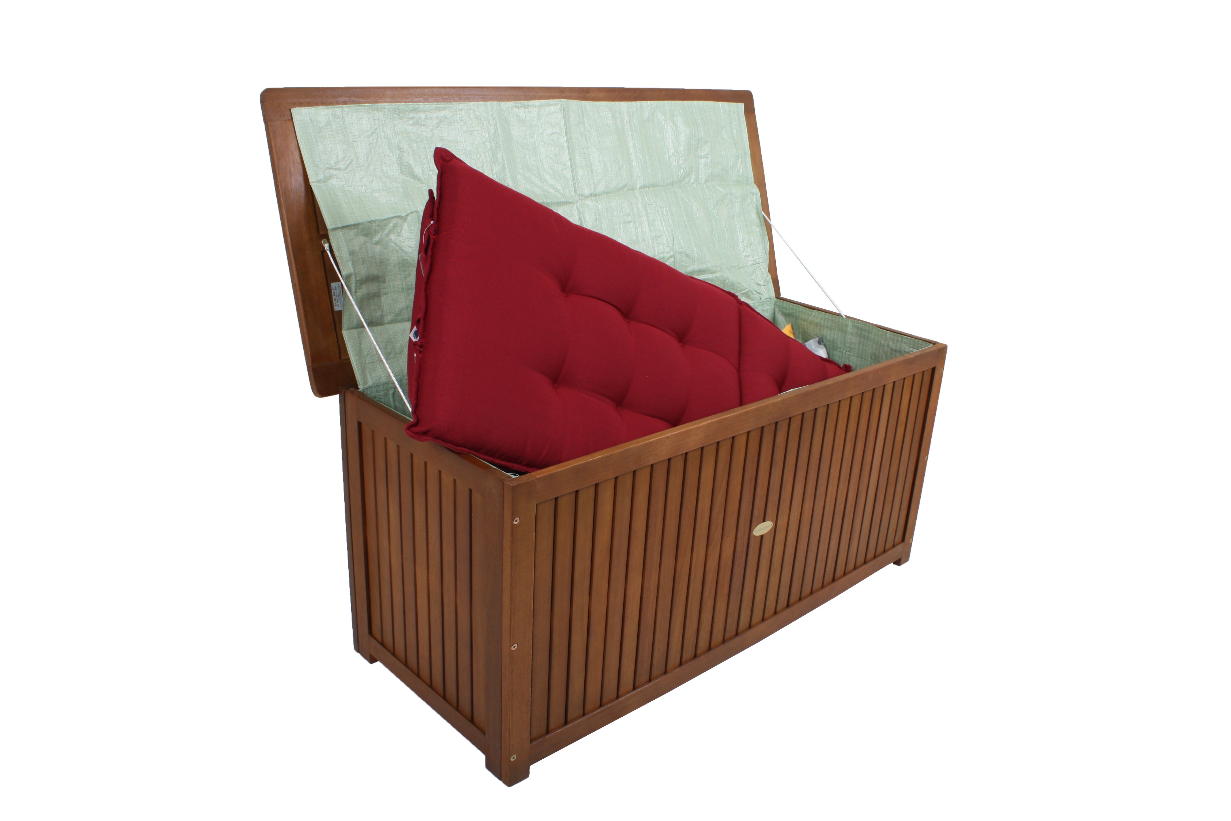 Auflagenbox WASHINGTON Kissentruhe Gartenbox Garden Pleasure Akazienholz wetterfest Outdoor