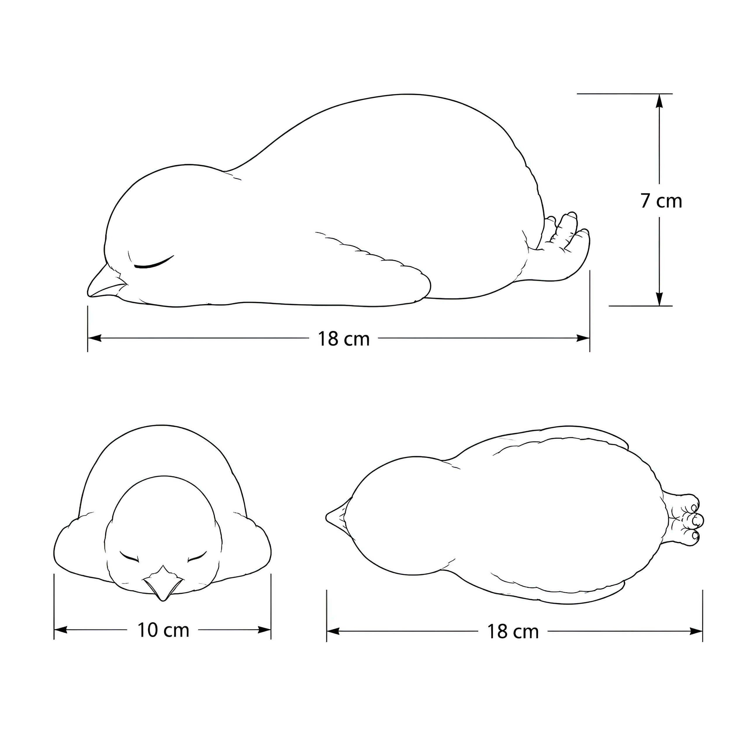 Deko Küken schlafend Küken Figur Osterküken für Osterdeko Haus und Garten