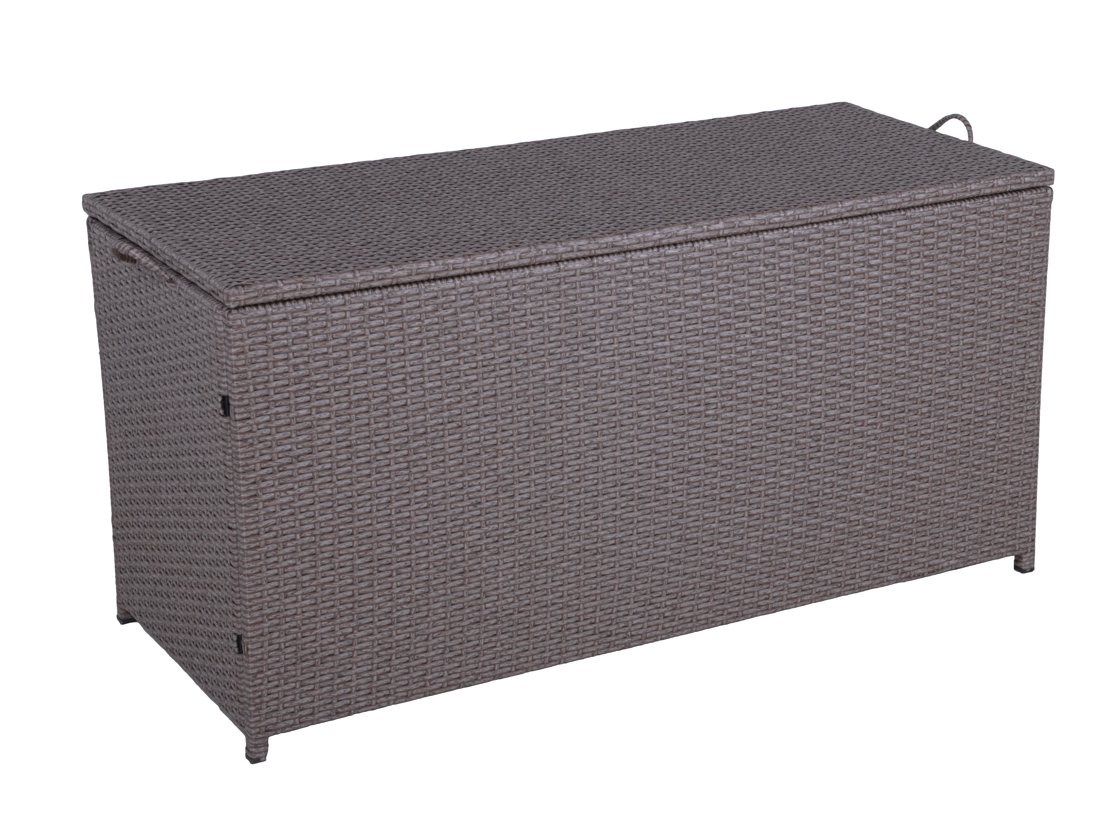 Auflagenbox PATRAS Kissenbox Gartenbox Gartentruhe Polyrattan braun Garden Pleasure