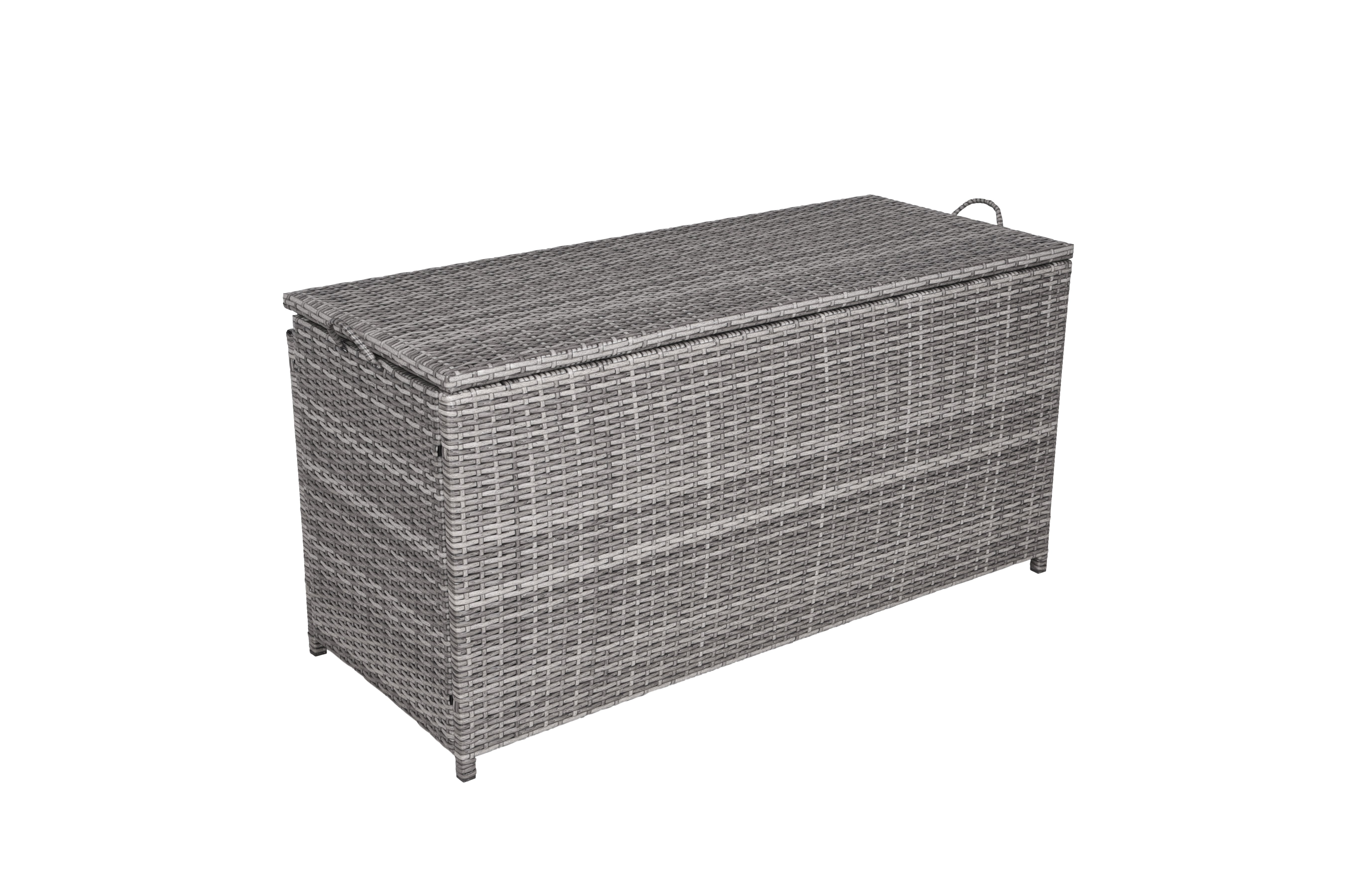 Auflagenbox PATRAS Kissenbox Gartentruhe Polyrattan Garden Pleasure grau
