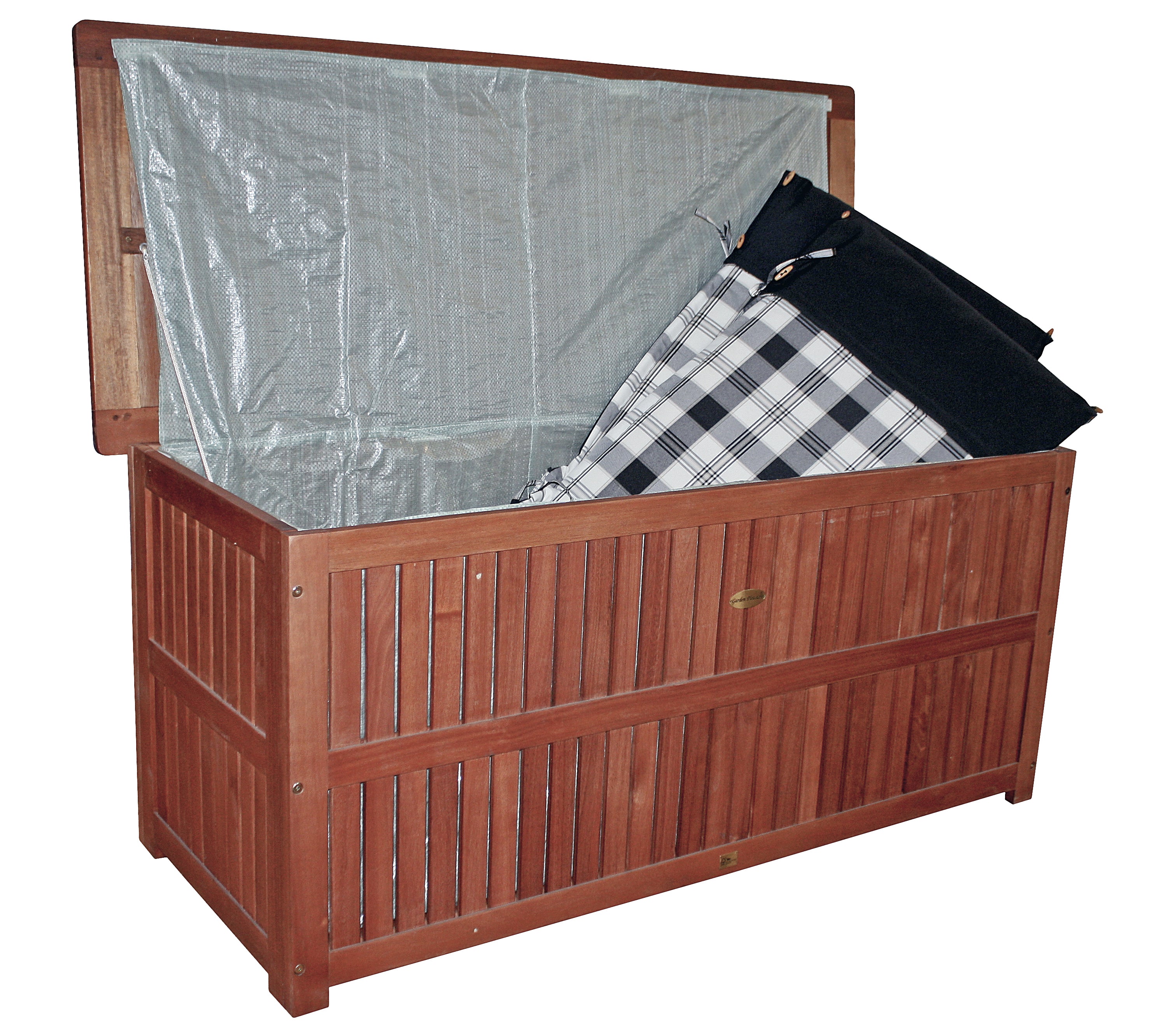 Auflagenbox PLANO Kissenbox Gartentruhe Eukalyptusholz Garden Pleasure