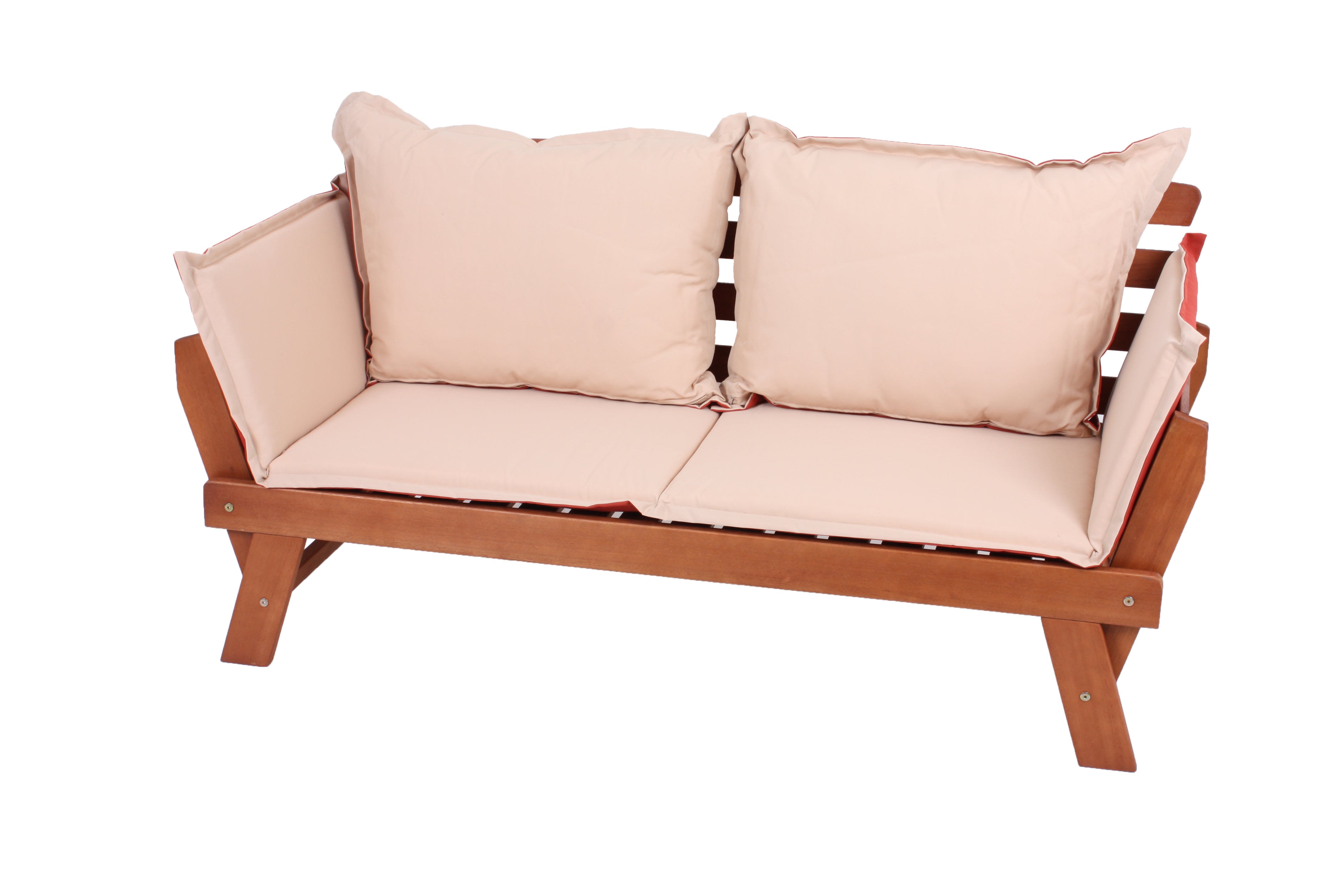 Bank FORTUNA Gartenbank Liegebank Eukalyptusholz Garden Pleasure