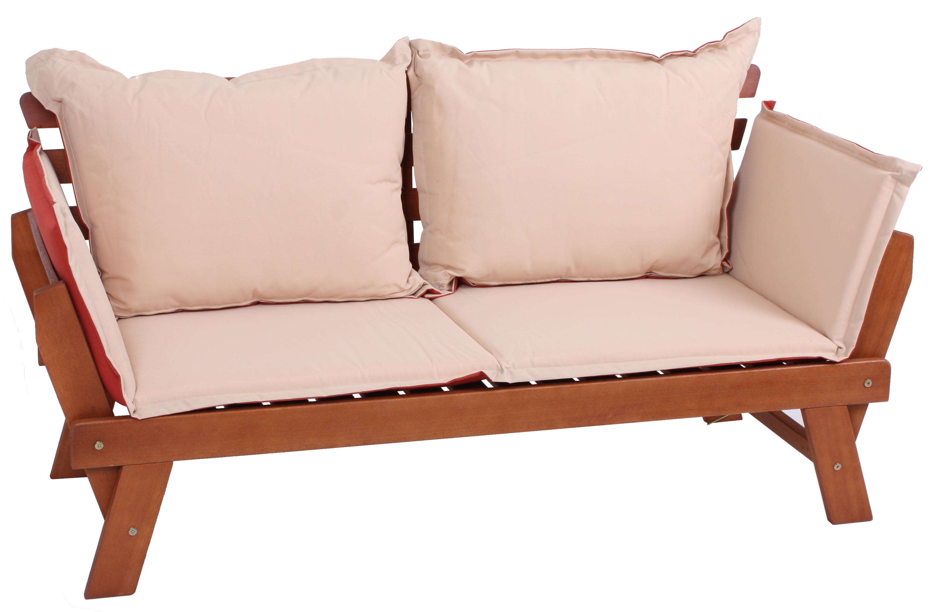 Bank FORTUNA Gartenbank Liegebank Eukalyptusholz Garden Pleasure