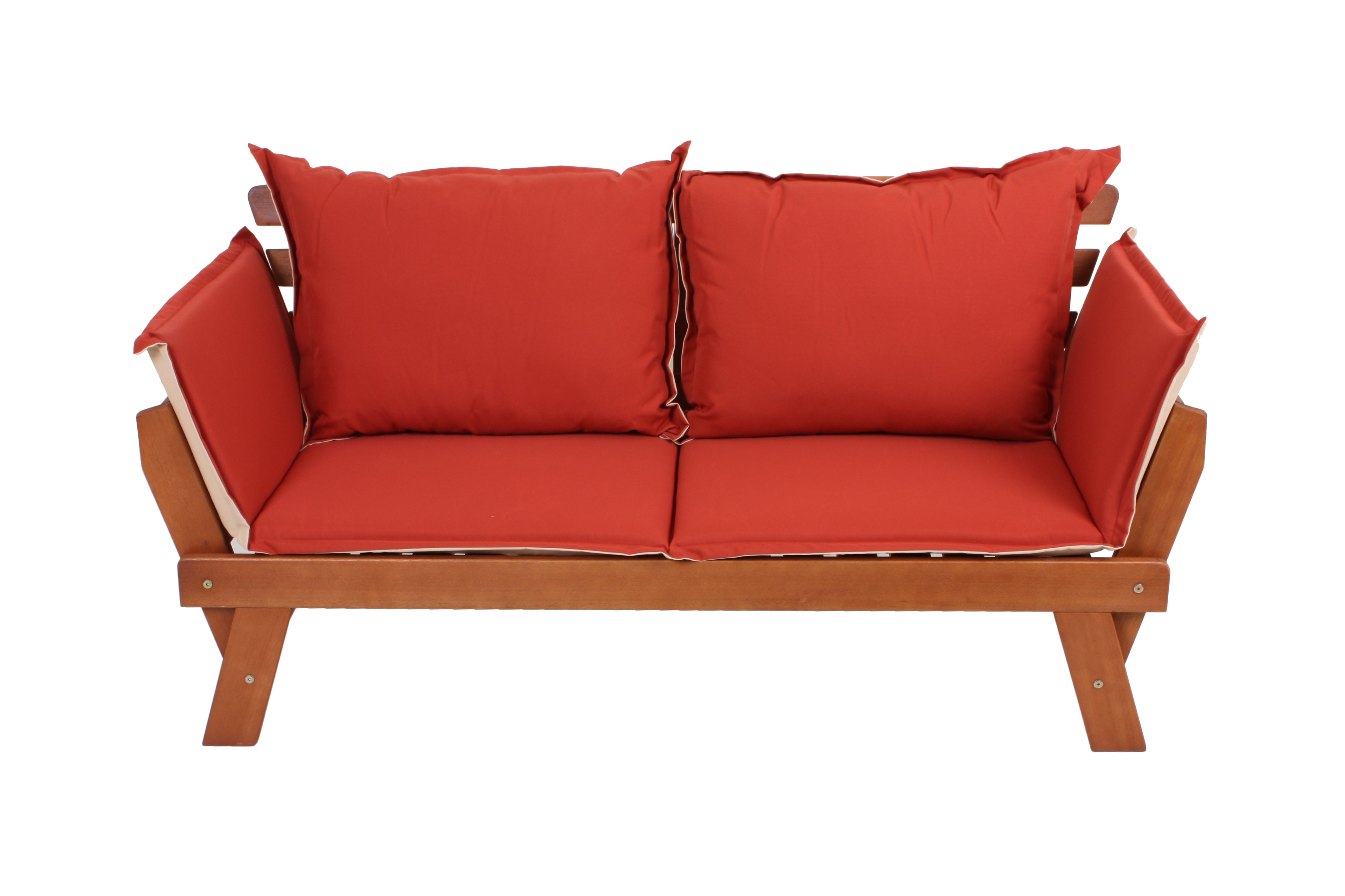 Bank FORTUNA Gartenbank Liegebank Eukalyptusholz Garden Pleasure