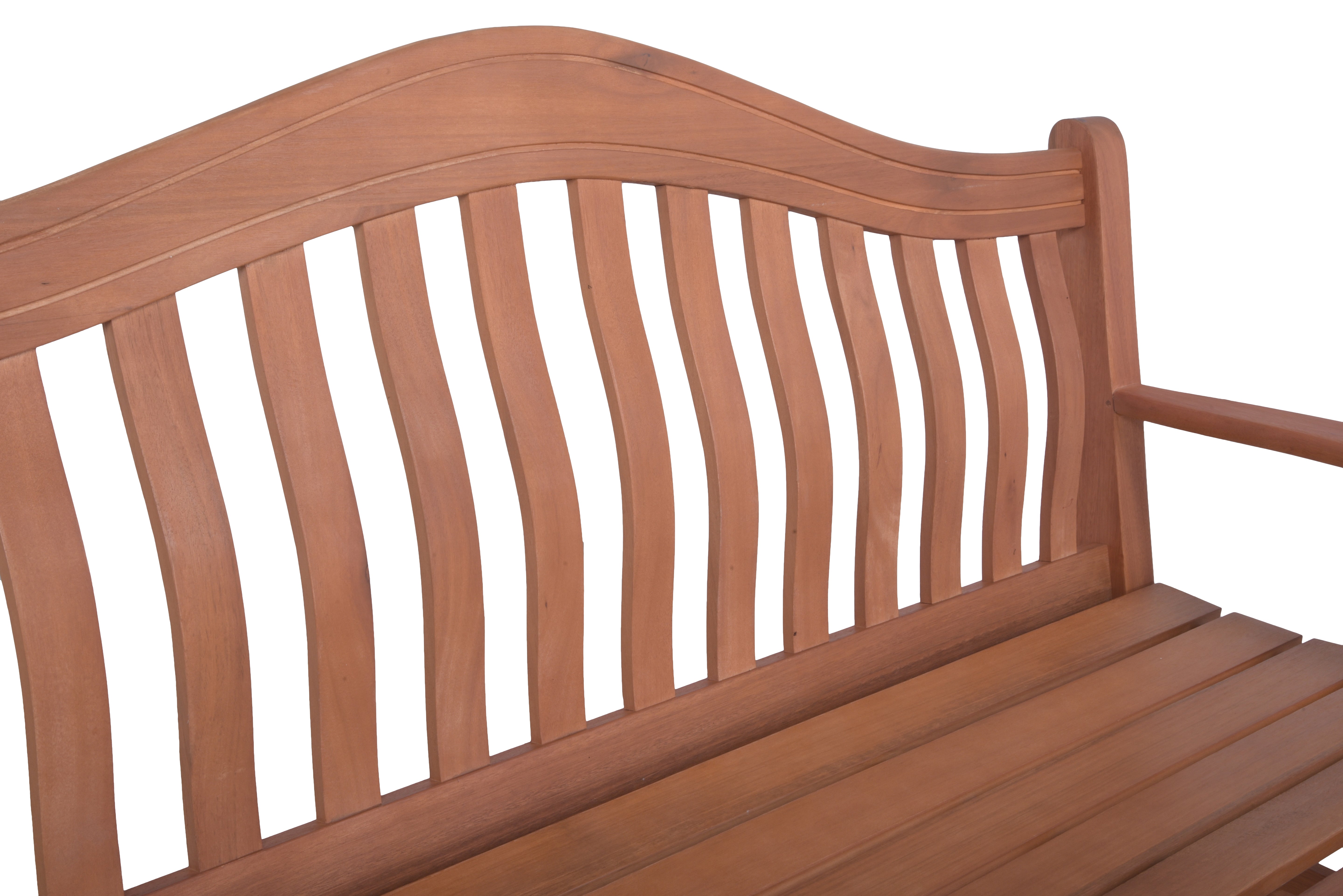 Bank KINGSTON Gartenbank Sitzbank Eukalyptusholz Garden Pleasure 3-Sitzer