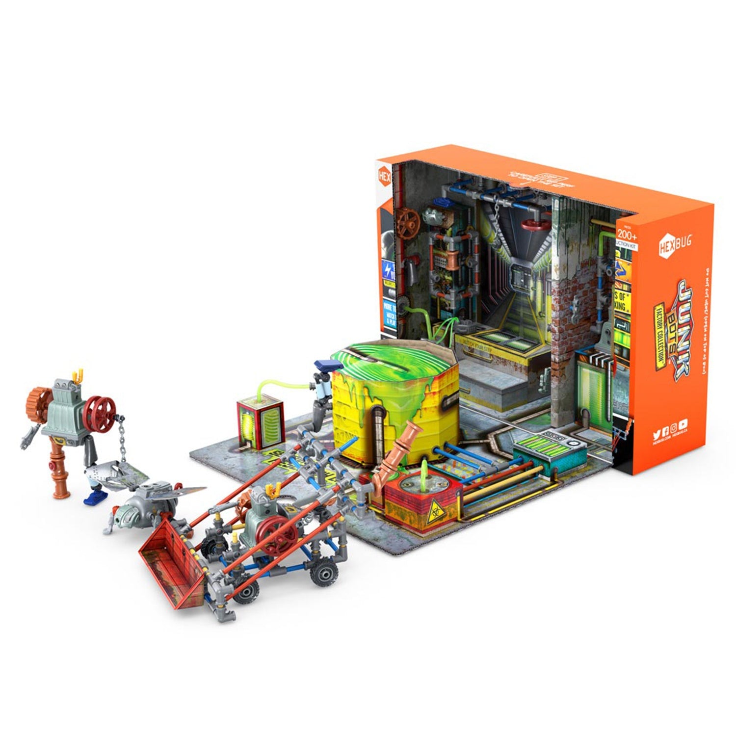 HEXBUG 430-7131 JUNKBOTS Small Factory Habitat - Sector 44 Research Lab Fabrik Habitat Metro Kanalisationssystem