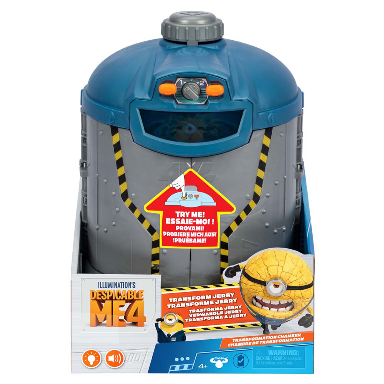 Despicable Me 4 59293 | Mega Minion Transformation Chamber | Verwandlungskammer für den 5 cm AVL Minion in einen 10 cm Mega Minion