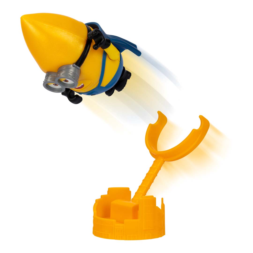 Despicable Me 4 59278 | Launch and Crash Mega Minion Gus Figur | 10 cm große Sammelfigur | 5 verschiedene Mega Minions zum Sammeln