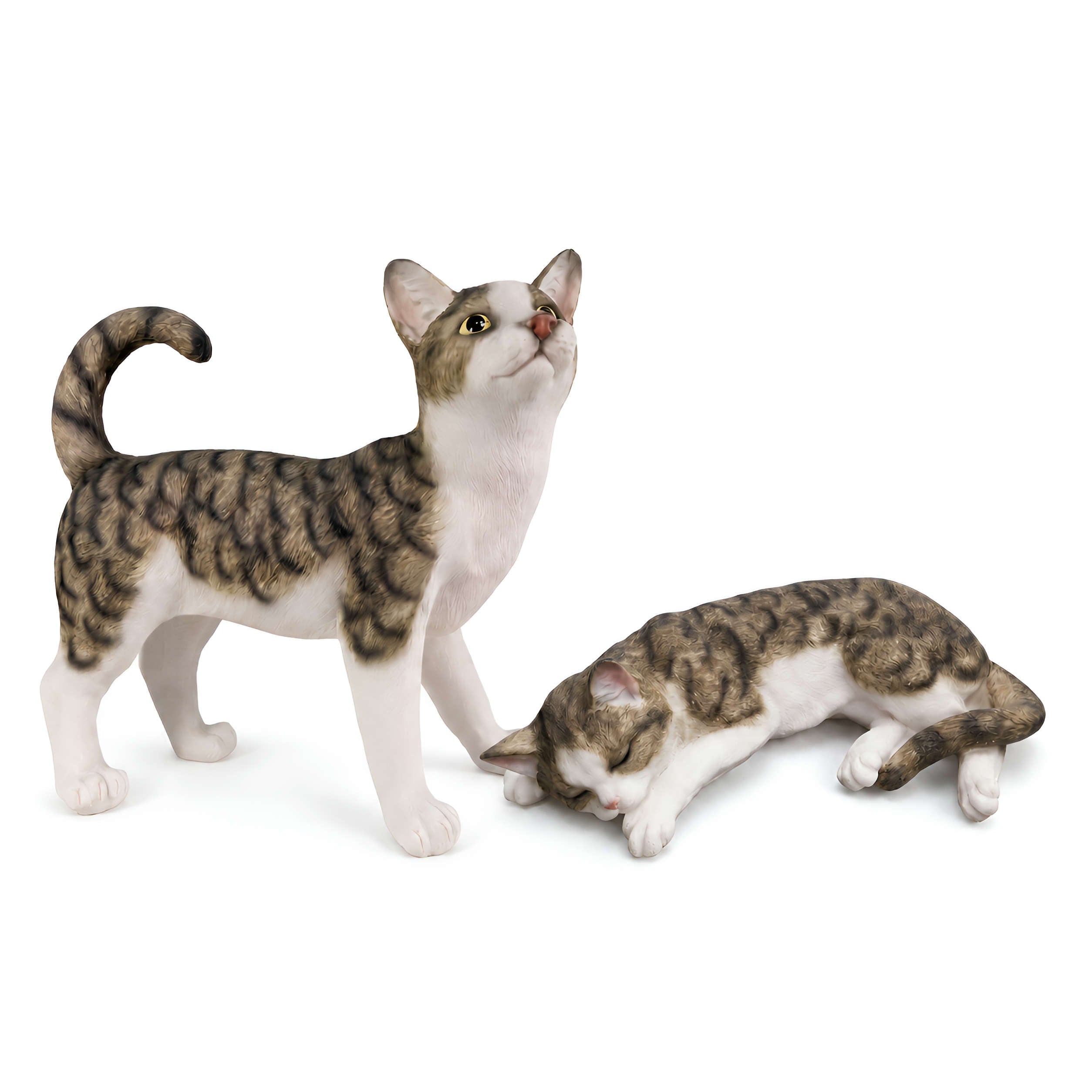 Katzenfigur Murli lebensechte Katze Katzen Deko Garten Katzenfigur Garten