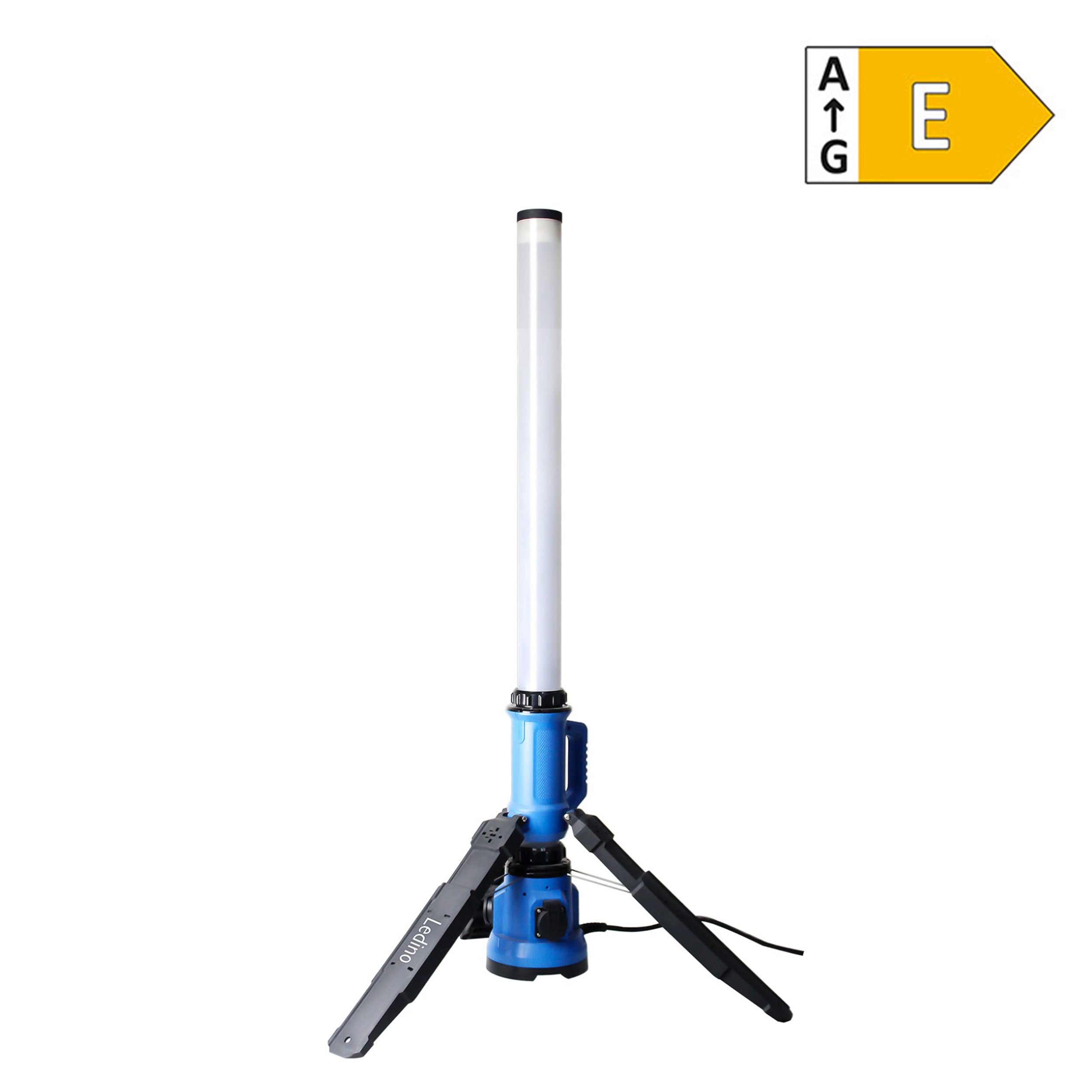 Ledino LED Lichtsäule Rath 90S – 8100 lm Baustrahler mit Steckdosen & Rundumlicht
