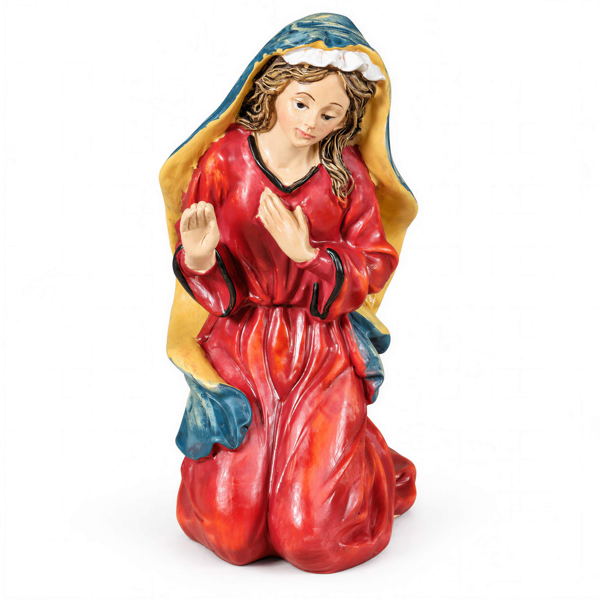Krippenfiguren Set 7-teilig Weihnachtskrippe Figuren Heilige Familie und Heilige Drei Könige