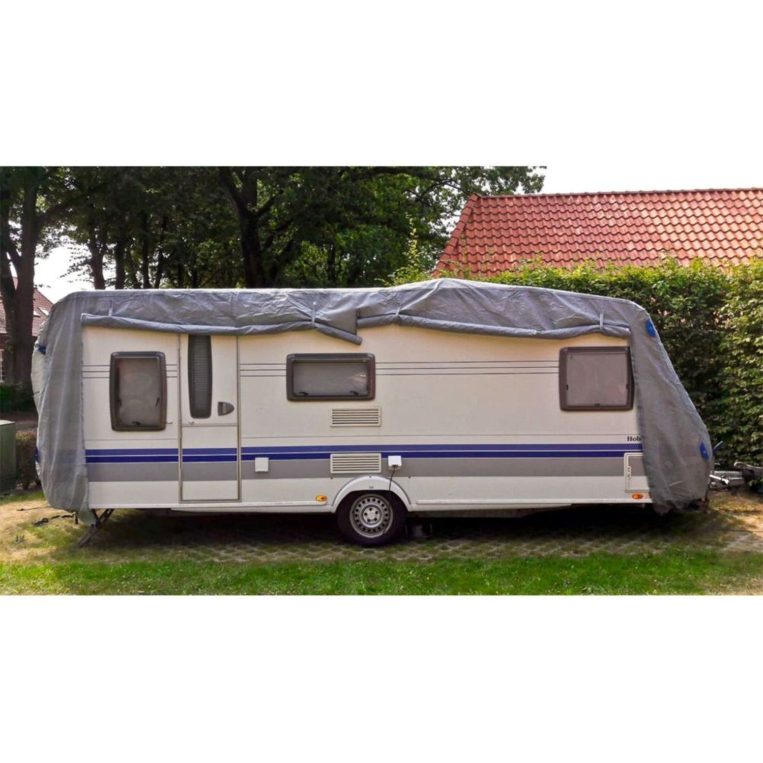 Schutzhülle für Wohnwagen, Caravan, Größe M - 550 x 250 x 220 cm, Wohnwagenschutzhülle