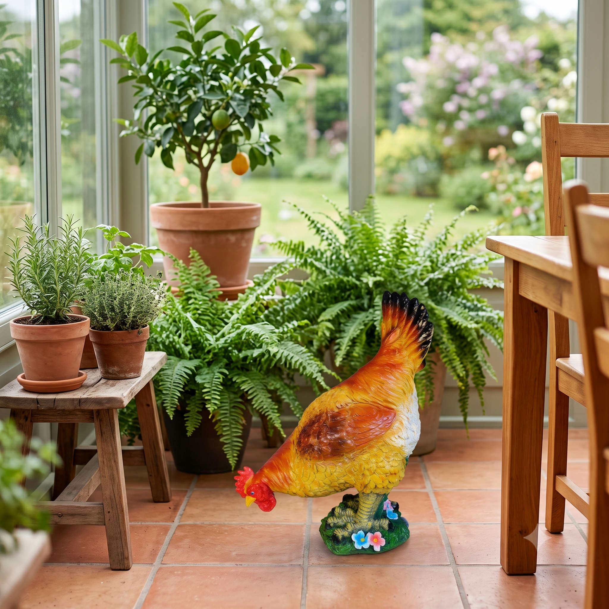 Deko Huhn groß Deko Hühner für draußen Gartendeko Hühner lebensechte Deko Henne