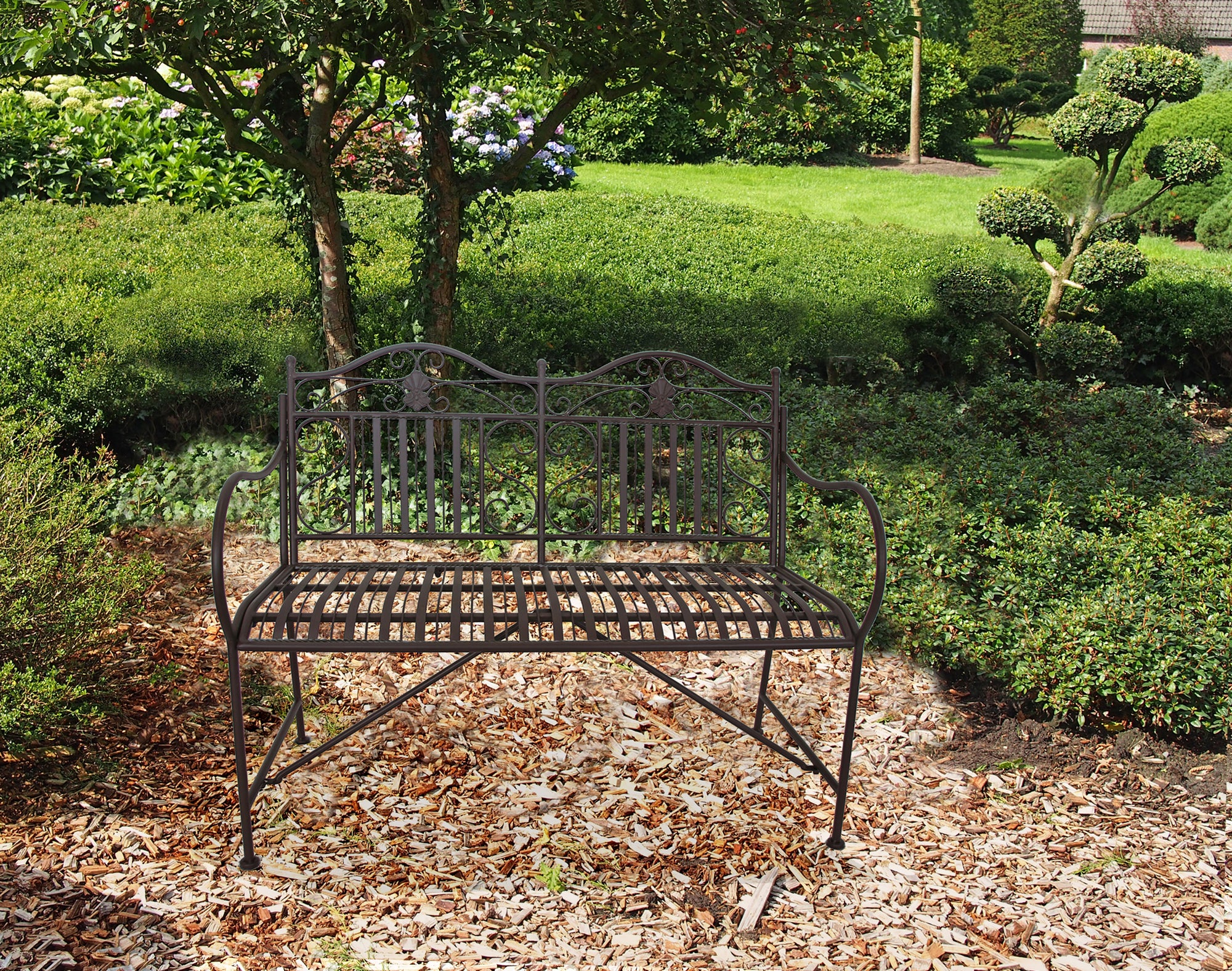 Gartenbank MANGAN Bank Sitzbank GARDEN PLEASURE wetterfest komfortabel Outdoor hochwertig