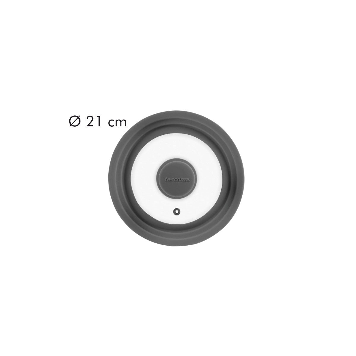 Tescoma Deckel UNICOVER grau 16/18/20 cm – Universal-Deckel für Töpfe