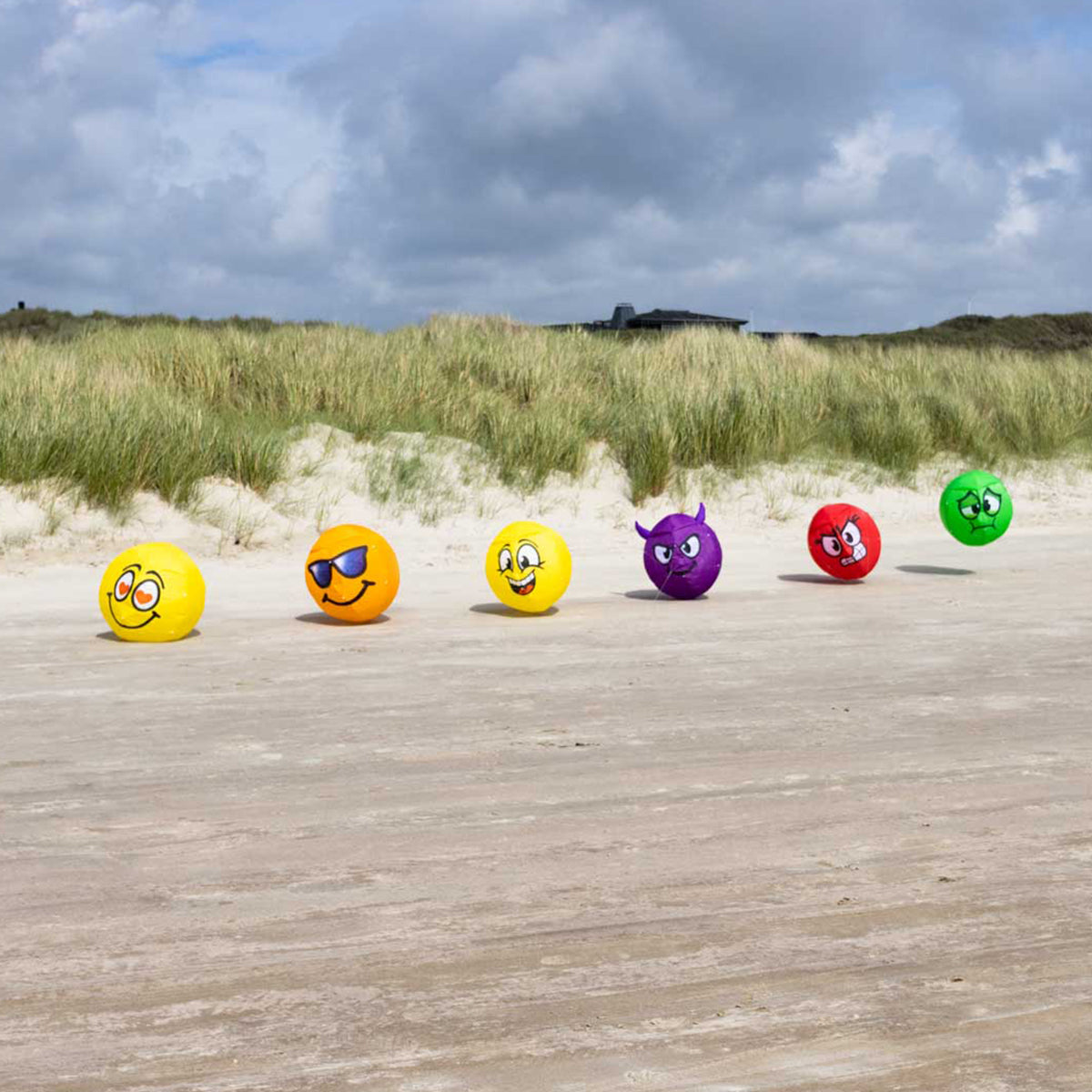 Bodenwindspiel HQ Bouncing Moodeez Happy bunte Windspiele für den Garten oder Strand