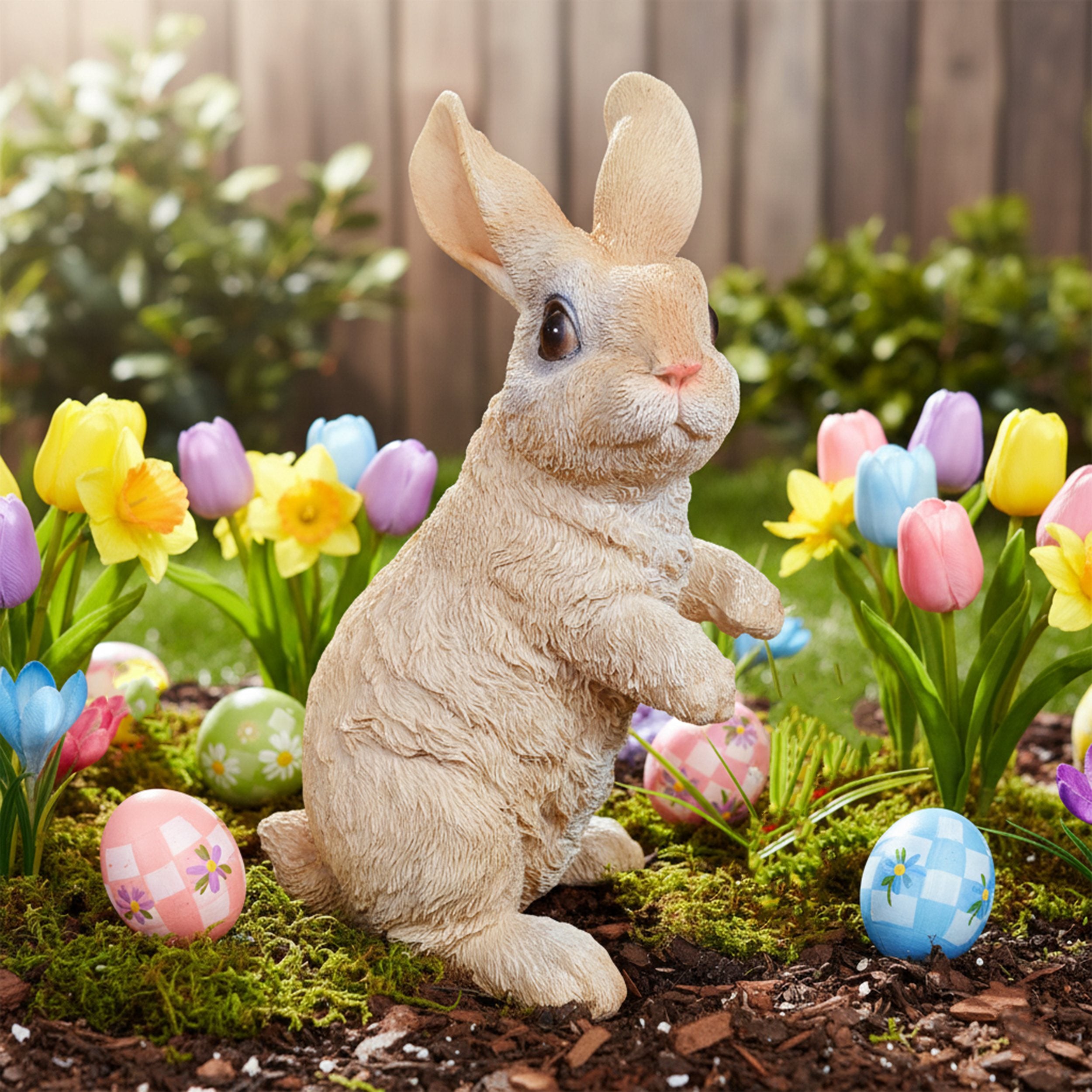 Hasenfigur Hasenfamilie – Deko Hase als Osterdeko Hase für Garten & Zuhause, Kind Mutter Vater